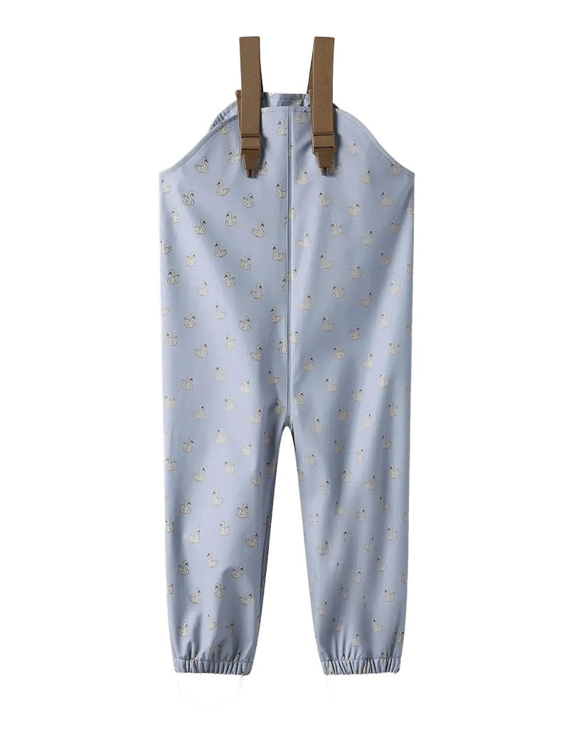 Lil'Atelier - NMFLADRY10 RAIN SET AOP FO LIL - regnställ - zen blue - 2