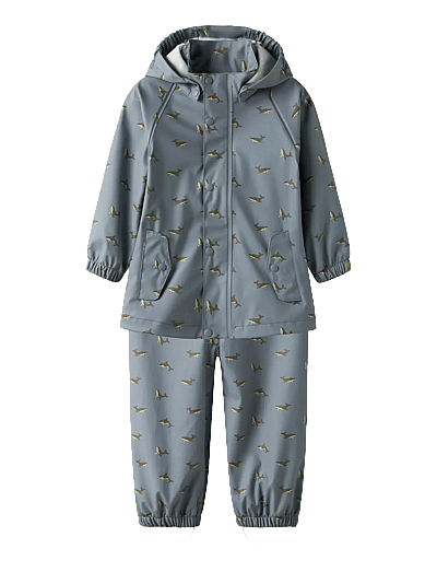 Nmmladry10 Rain Set Aop Fo Lil - RegnsæT
