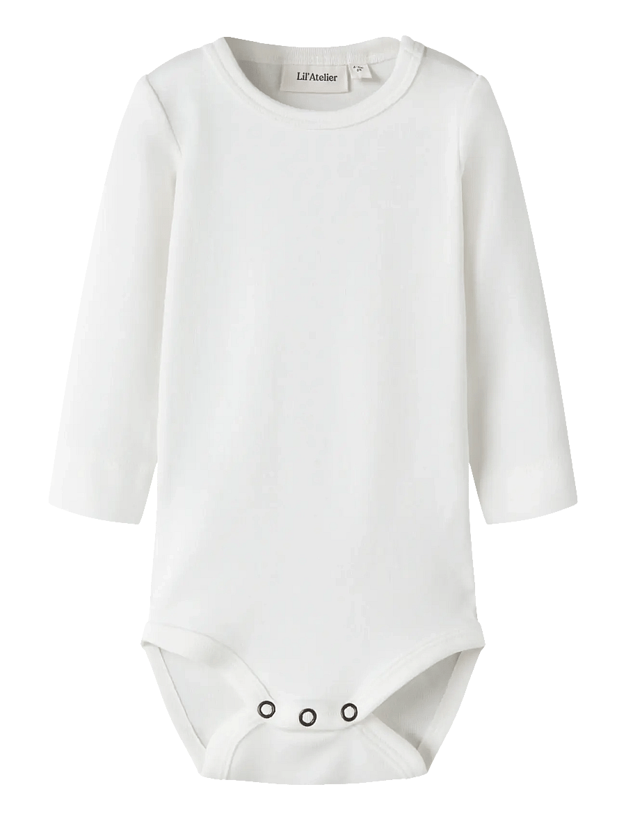Lil'Atelier - NBNGAYO LS SLIM BODY LIL NOOS - langärmelige bodys - coconut milk - 0