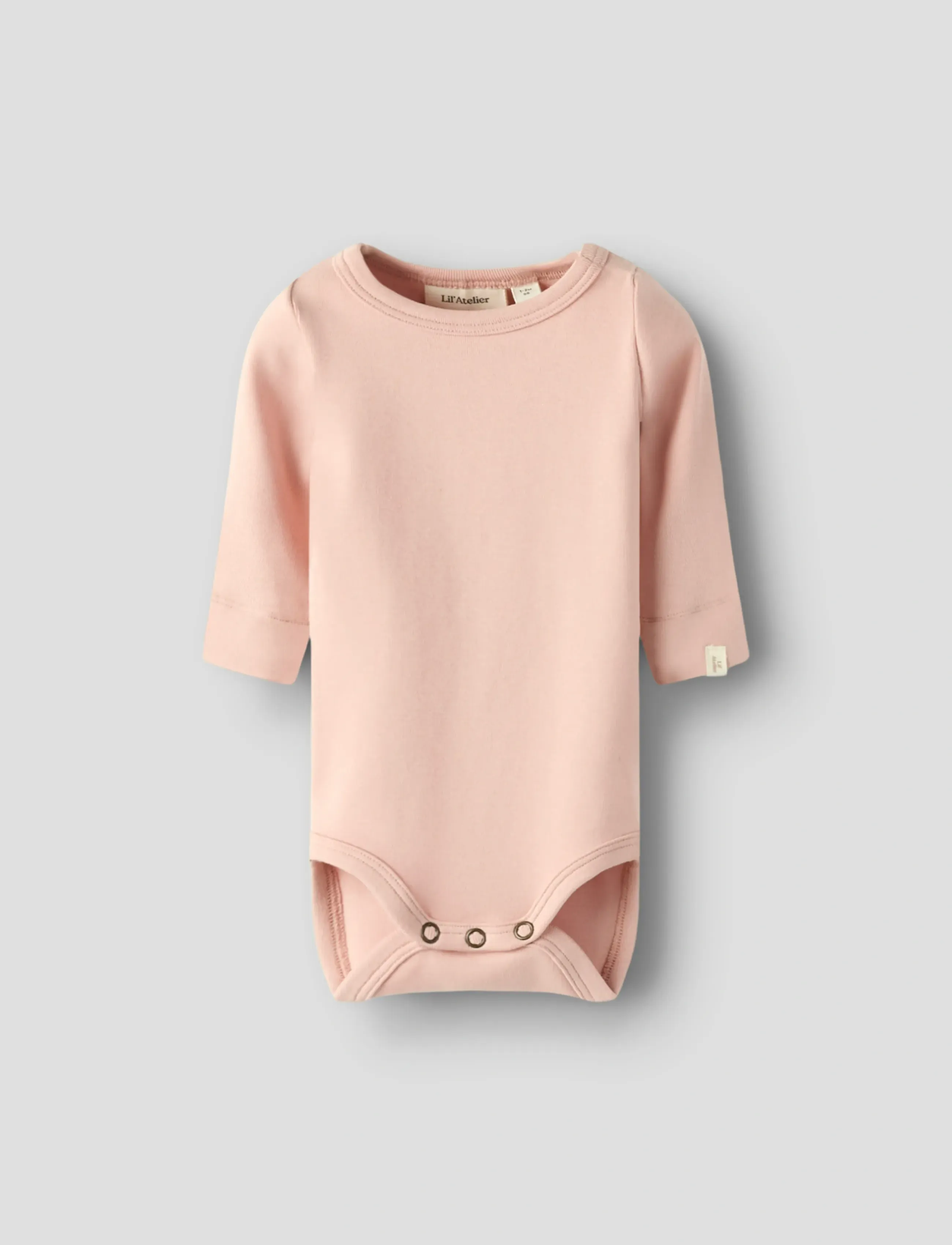 Lil'Atelier Nbngayo Ls Slim Body Lil Noos, 80, Bodys, Rosa - Long-sleeved, Kinder