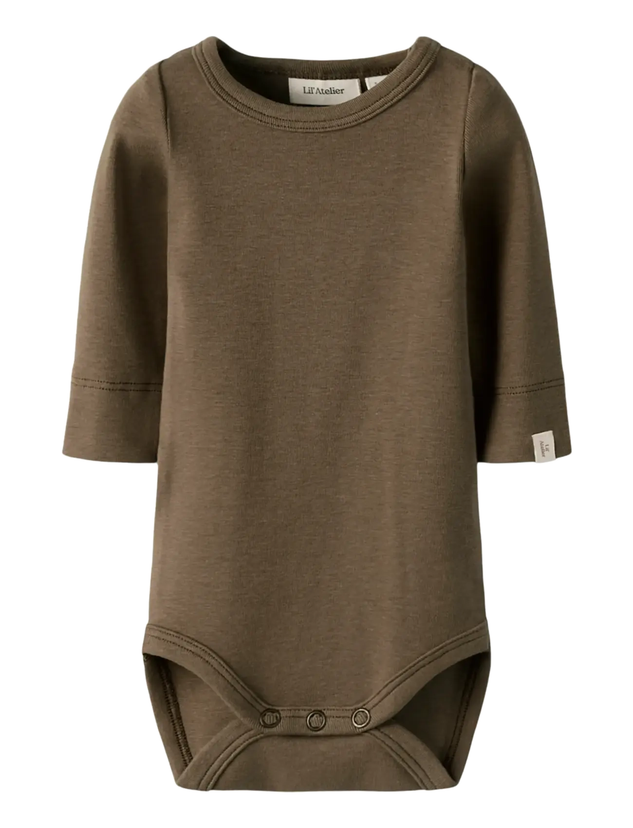 Lil'Atelier NBNGAYO LS SLIM BODY LIL NOOS - 4 for 3 - SHITAKE / brown