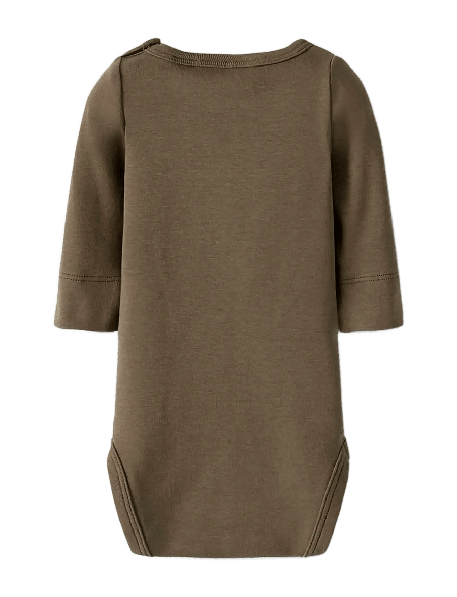 Lil'Atelier - NBNGAYO LS SLIM BODY LIL NOOS - langärmelige bodys - shitake - 2