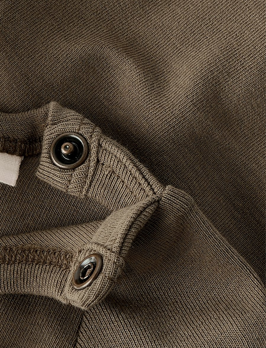 Lil'Atelier - NBNGAYO LS SLIM BODY LIL NOOS - langärmelige bodys - shitake - 0