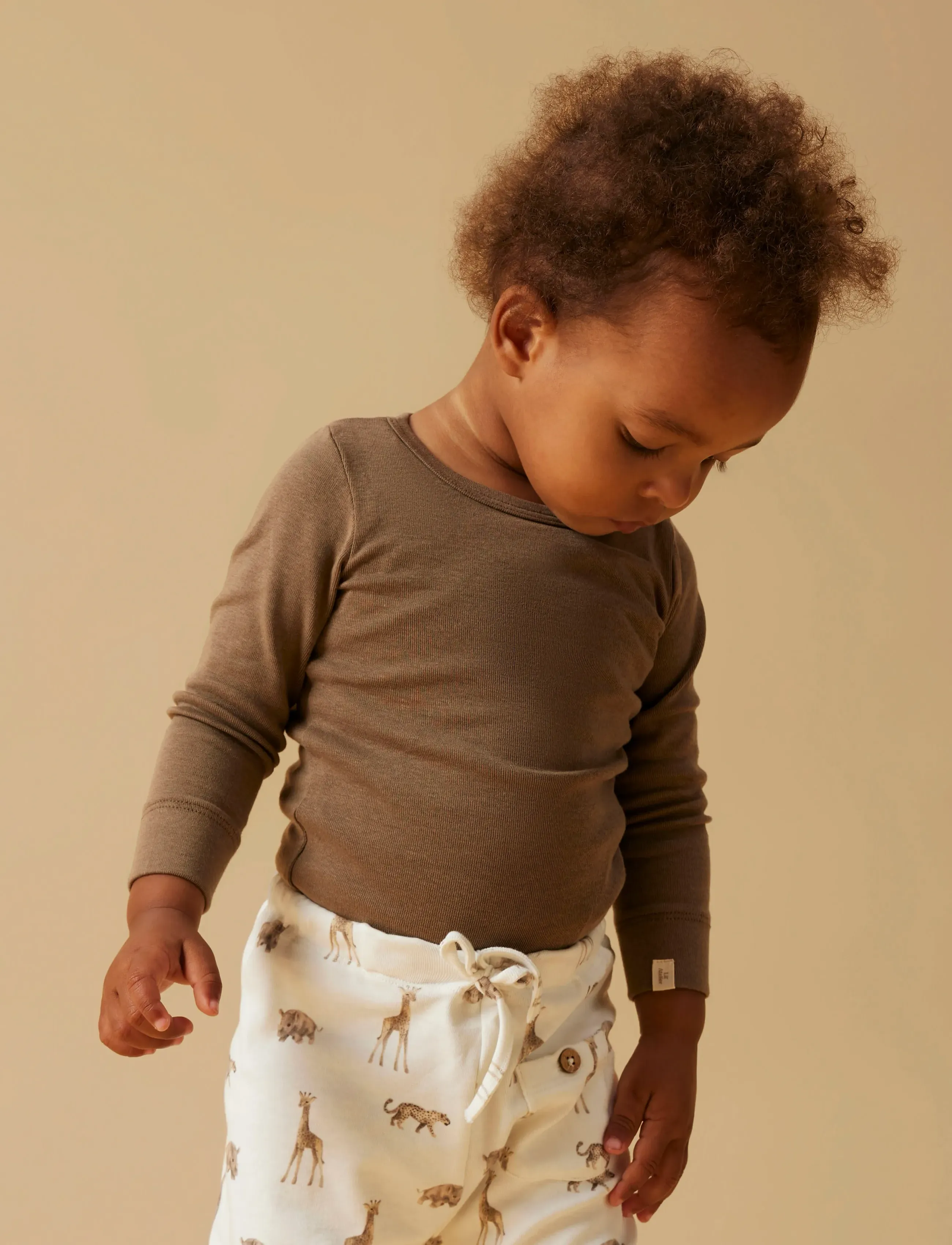 Lil'Atelier - NBNGAYO LS SLIM BODY LIL NOOS - langærmede bodyer - shitake - 5