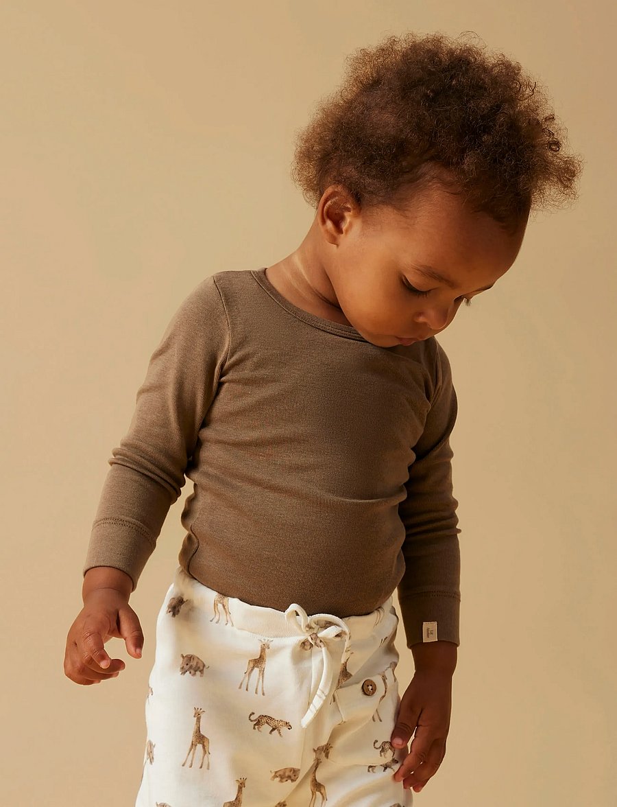 Lil'Atelier - NBNGAYO LS SLIM BODY LIL NOOS - langärmelige bodys - shitake - 5