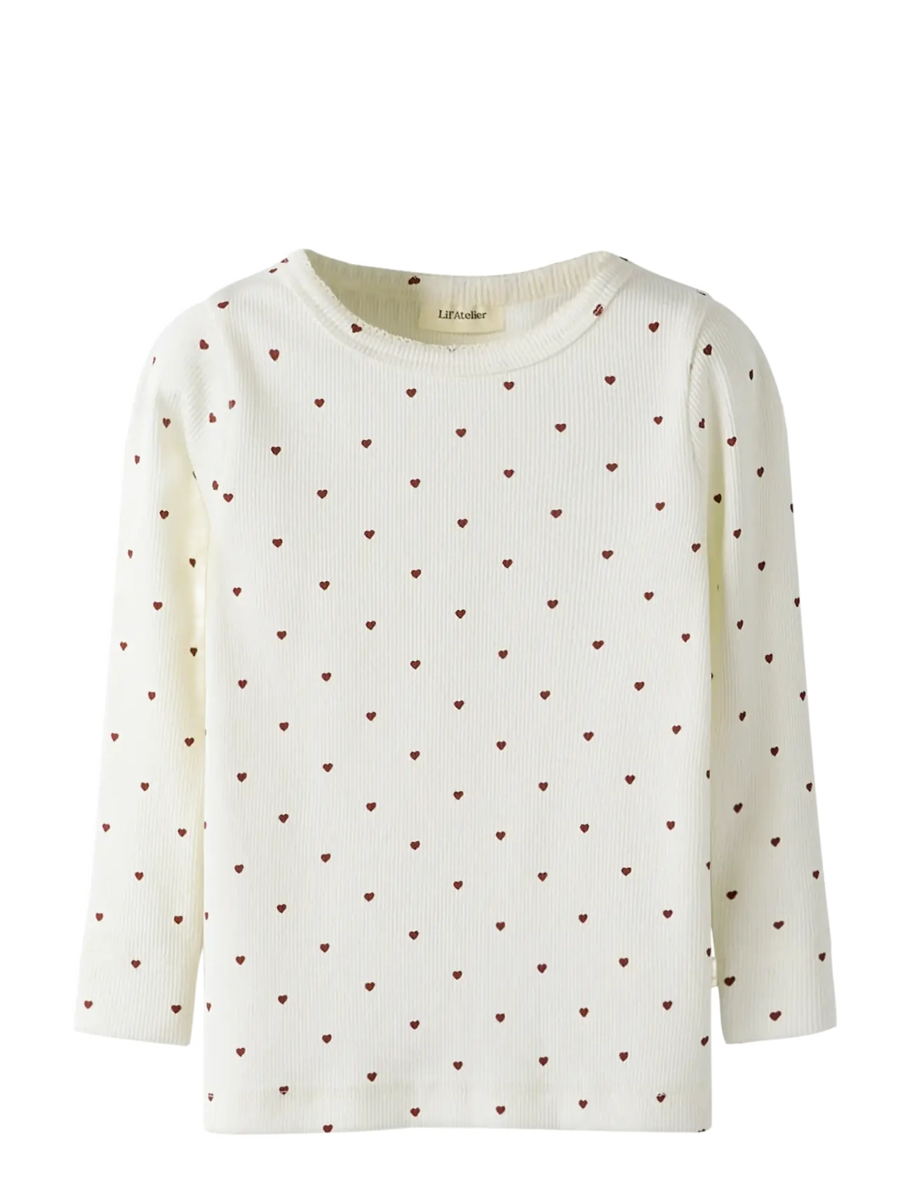 Lil'Atelier NMFGAGO LS SLIM TOP LIL NOOS - Overdele - COCONUT MILK / cream