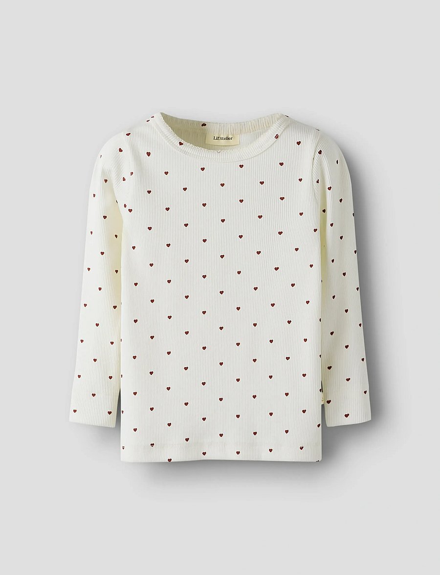 Lil'Atelier - NMFGAGO LS SLIM TOP LIL NOOS - langerma bolir - coconut milk - 0