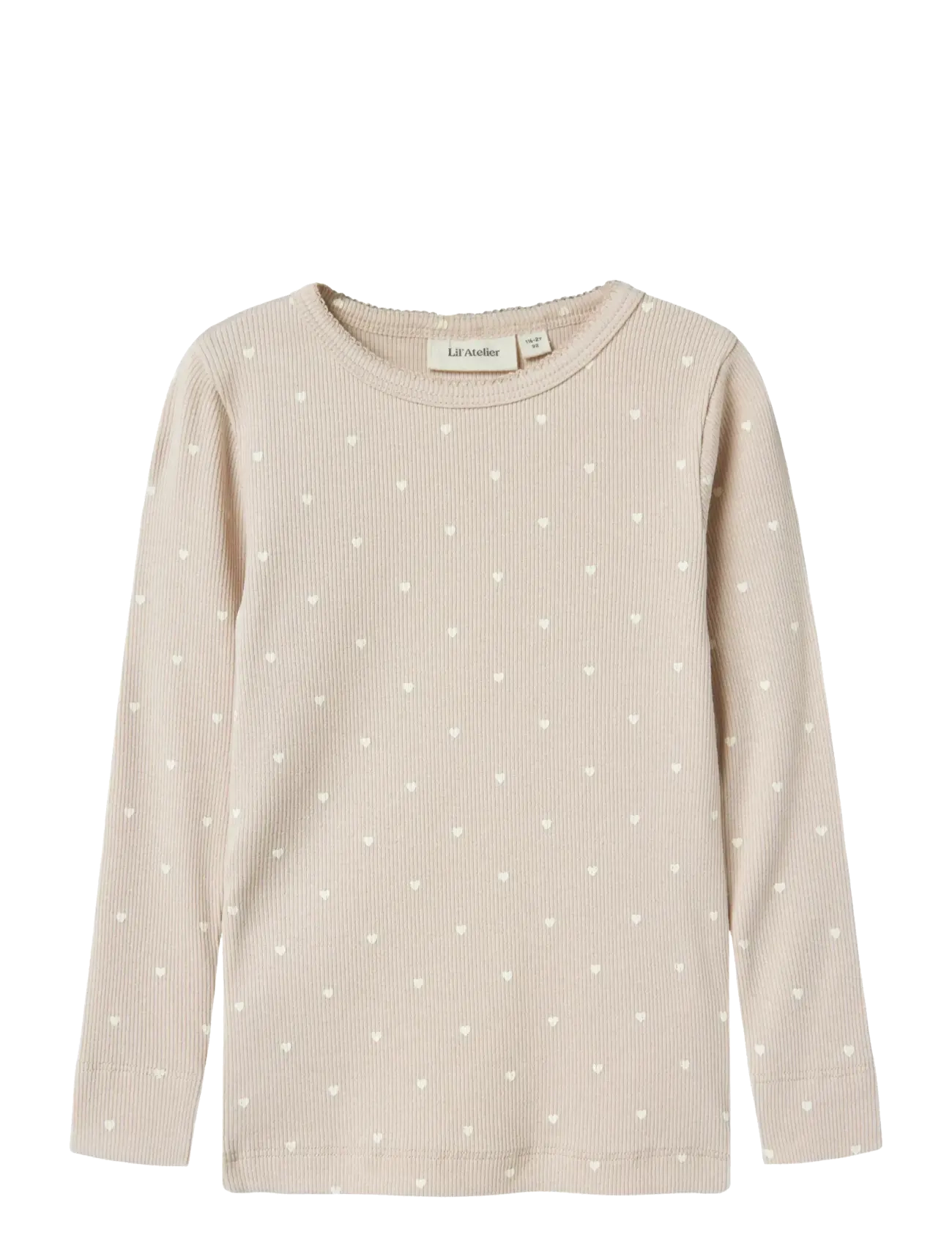 Lil'Atelier NMFGAGO LS SLIM TOP LIL NOOS - Overdele - GRAY MORN / beige