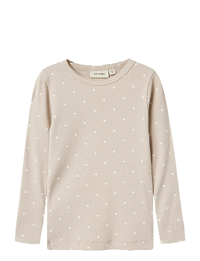 Nmfgago Ls Slim Top Lil Noos - LangæRmede T-Shirts