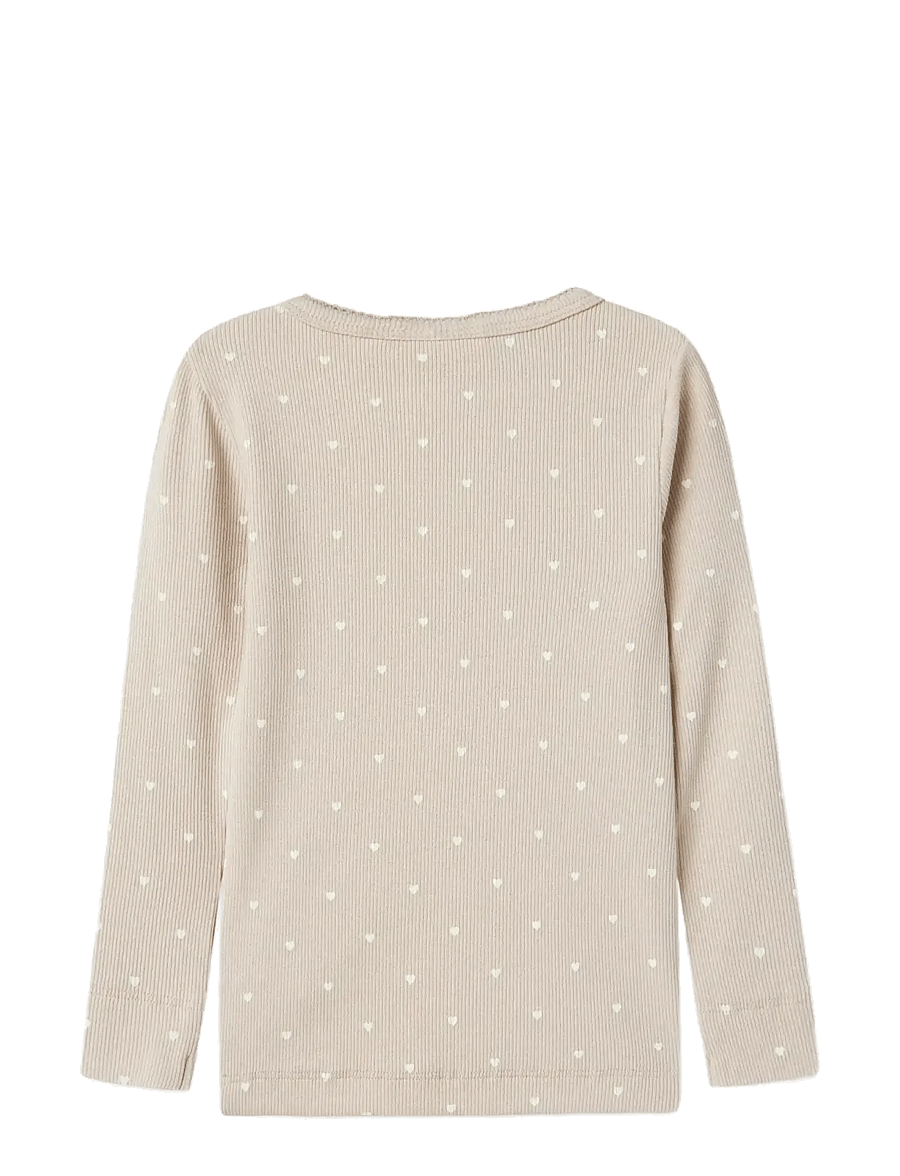 Lil'Atelier - NMFGAGO LS SLIM TOP LIL NOOS - pikkade varrukatega t-särgid - gray morn - 1