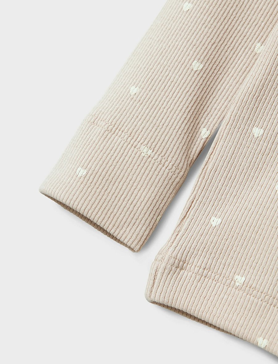 Lil'Atelier - NMFGAGO LS SLIM TOP LIL NOOS - pikkade varrukatega t-särgid - gray morn - 2