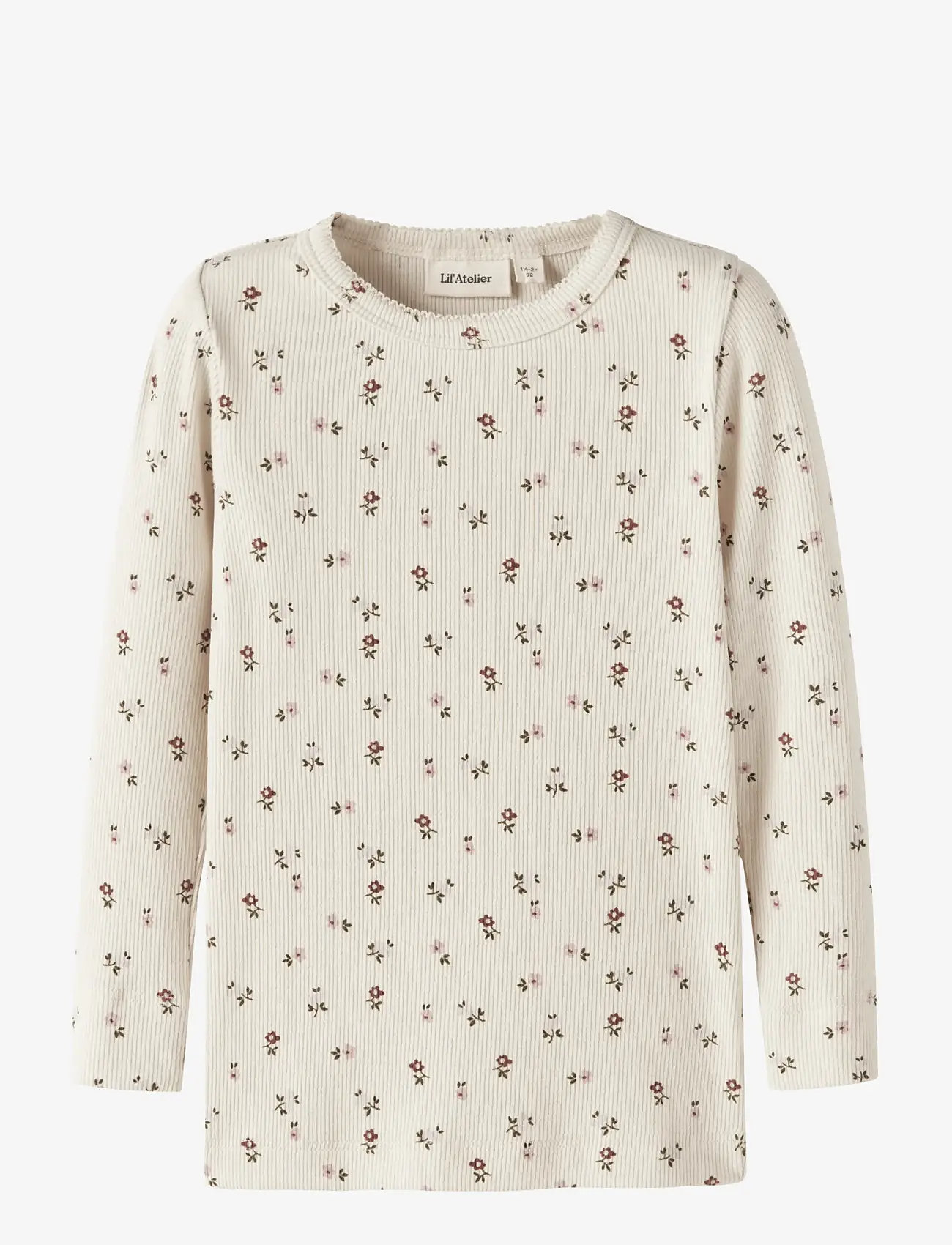 Lil'Atelier - NMFGAGO LS SLIM TOP LIL NOOS - t-krekli ar garām piedurknēm - turtledove - 0