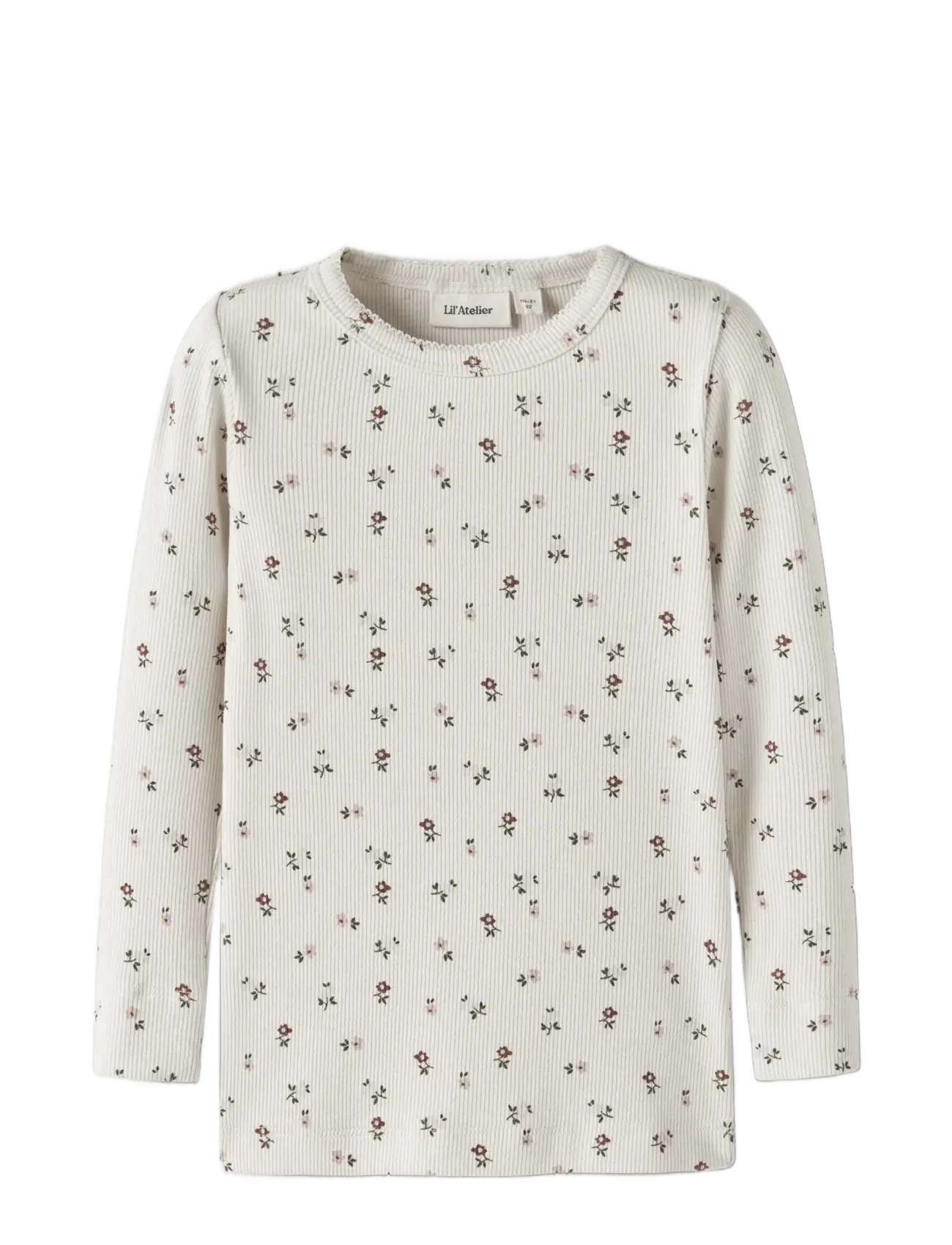 Lil'Atelier - NMFGAGO LS SLIM TOP LIL NOOS - long-sleeved t-shirts - turtledove - 2