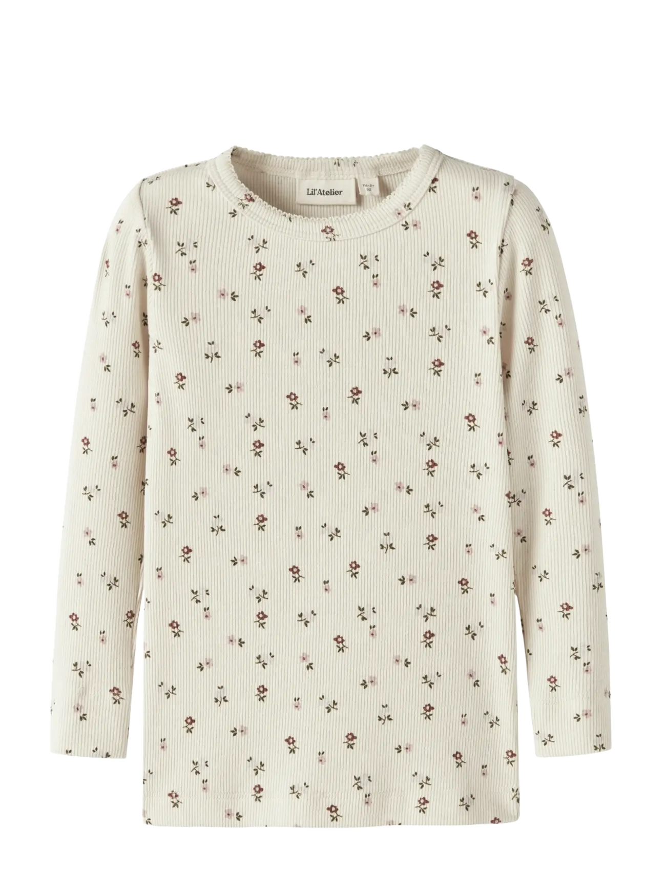 Lil'Atelier NMFGAGO LS SLIM TOP LIL NOOS - Riided - TURTLEDOVE / cream