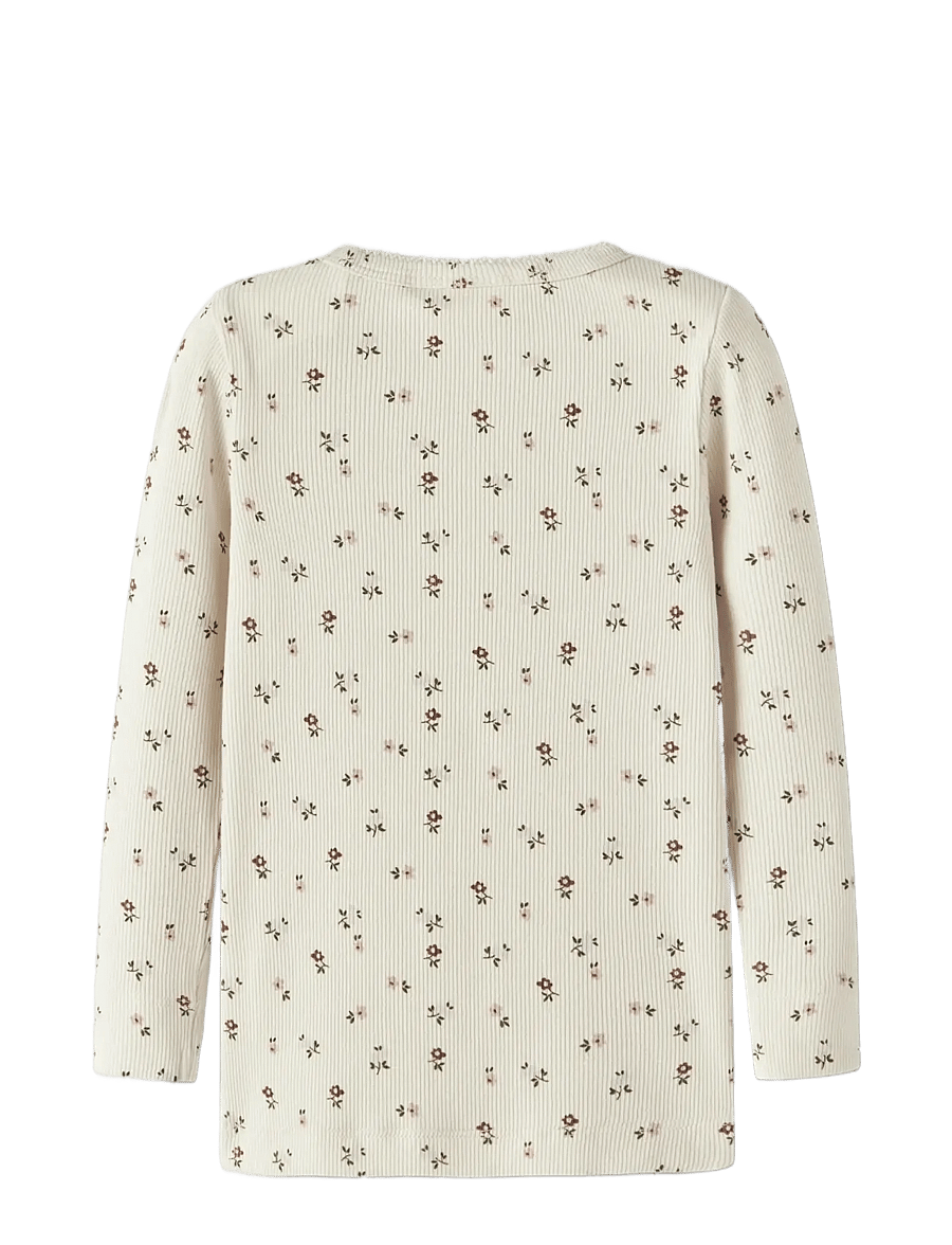 Lil'Atelier - NMFGAGO LS SLIM TOP LIL NOOS - langærmede t-shirts - turtledove - 2