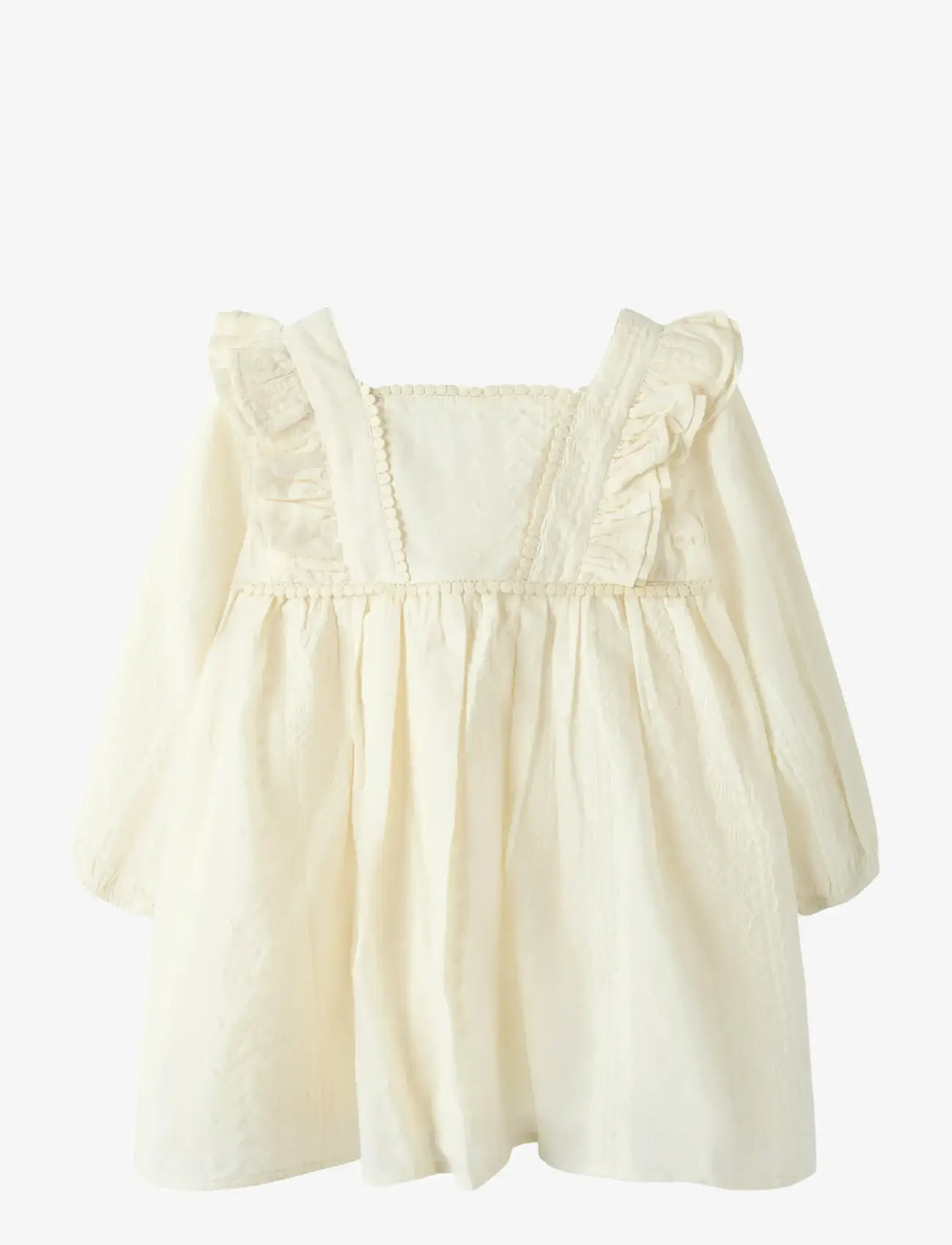 Lil'Atelier - NMFROSO LS DRESS LIL - långärmade babyklänningar - turtledove - 1