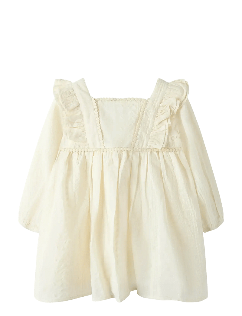 Lil'Atelier - NMFROSO LS DRESS LIL - långärmade babyklänningar - turtledove - 1