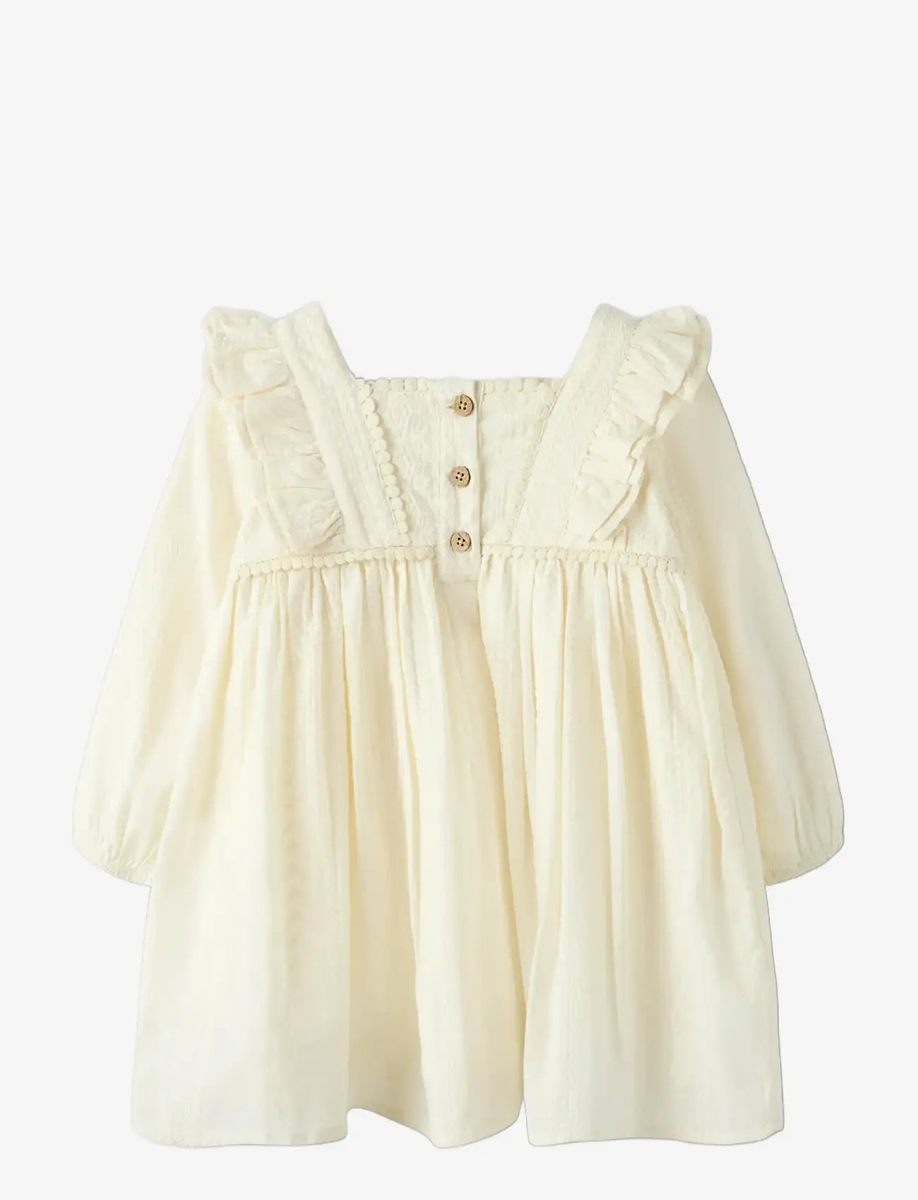 Lil'Atelier - NMFROSO LS DRESS LIL - långärmade babyklänningar - turtledove - 2