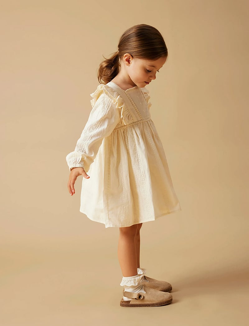 Lil'Atelier - NMFROSO LS DRESS LIL - långärmade babyklänningar - turtledove - 5