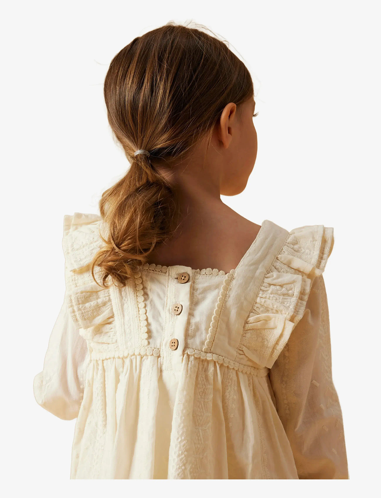 Lil'Atelier - NMFROSO LS DRESS LIL - långärmade babyklänningar - turtledove - 3