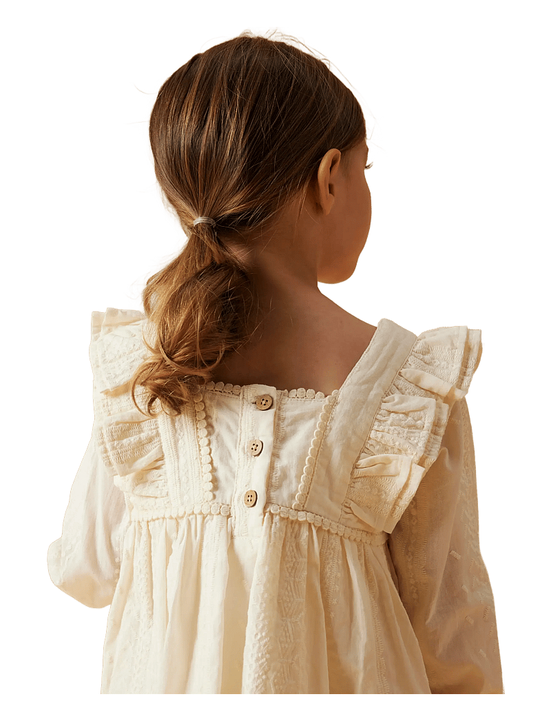 Lil'Atelier - NMFROSO LS DRESS LIL - långärmade babyklänningar - turtledove - 3