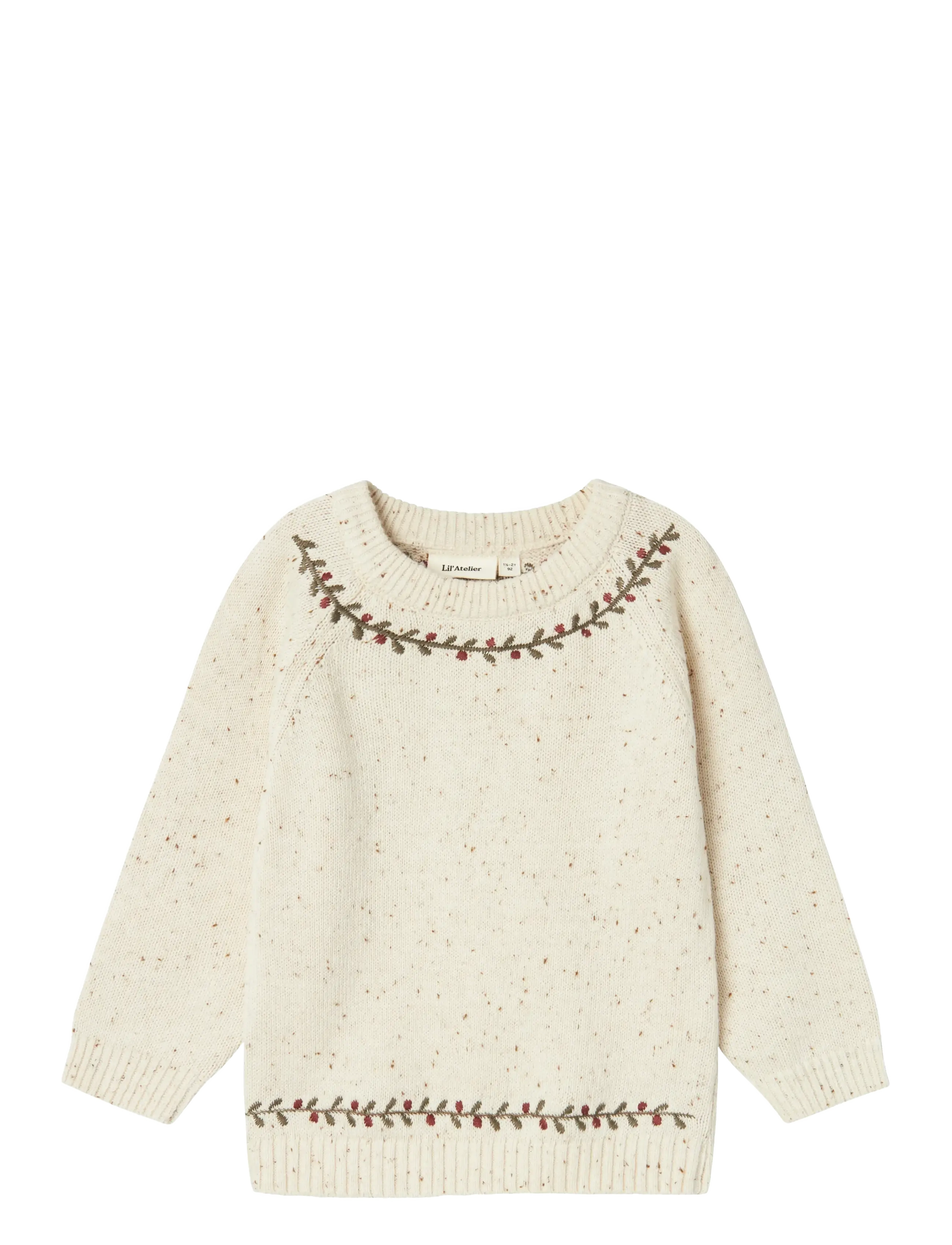 Lil'Atelier NMNGALTO RIO LS KNIT LIL - Pullover - TURTLEDOVE / beige