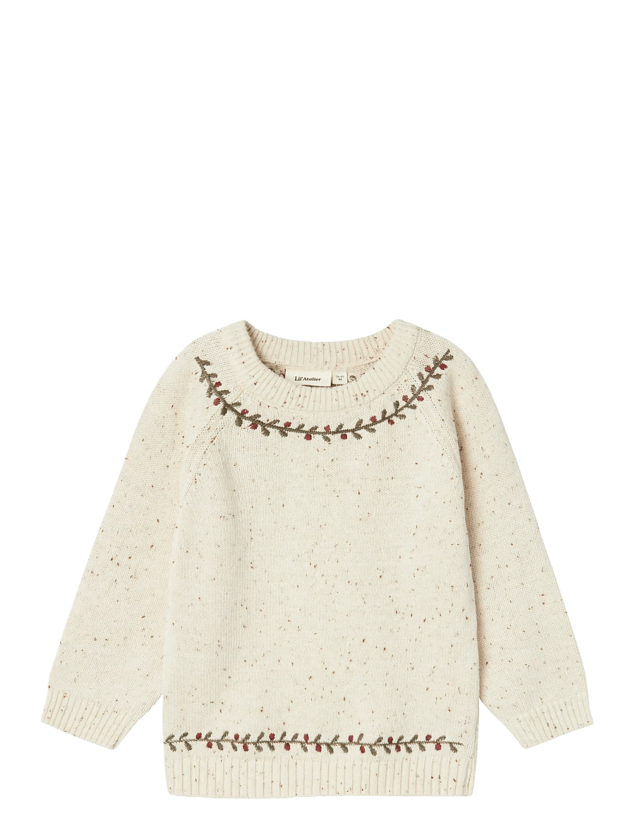 Lil'Atelier - NMNGALTO RIO LS KNIT LIL - turtledove - 0