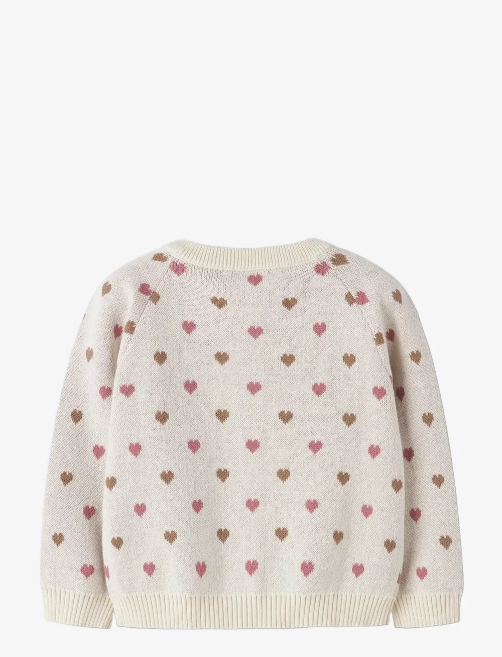 Lil'Atelier - NMFSARAN LS KNIT CARD HEART LIL - kardiganid - turtledove - 2