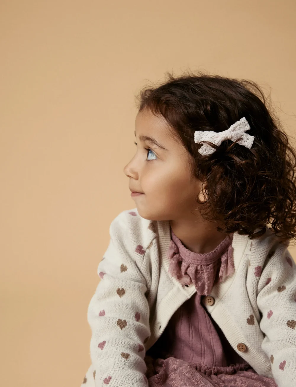 Lil'Atelier - NMFSARAN LS KNIT CARD HEART LIL - kardiganid - turtledove - 3