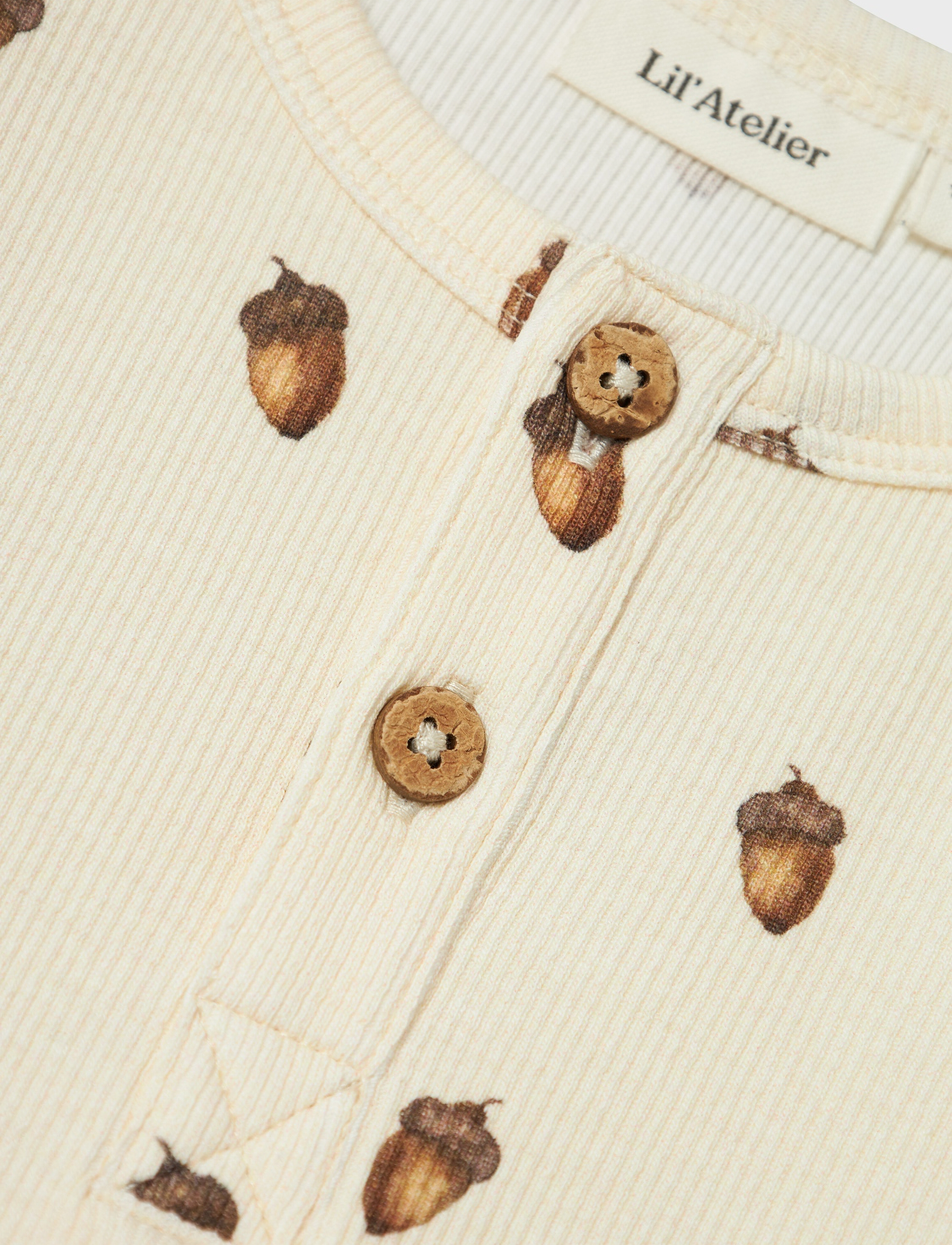 Lil'Atelier - NMMGAVO ELO LS SLIM TOP LIL - turtledove - 2