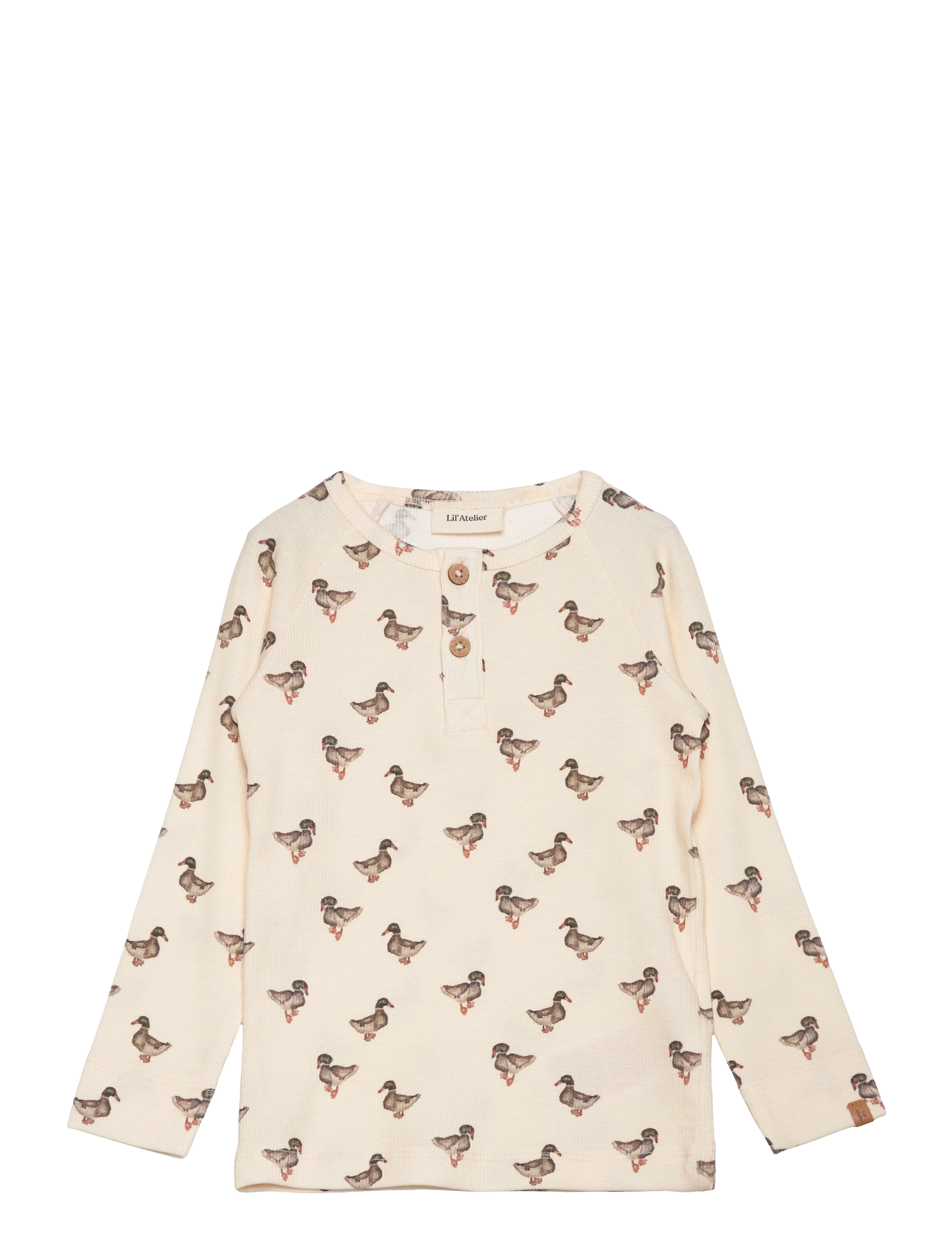 Lil'Atelier - NMMGAVO ELO LS SLIM TOP LIL - turtledove - 0