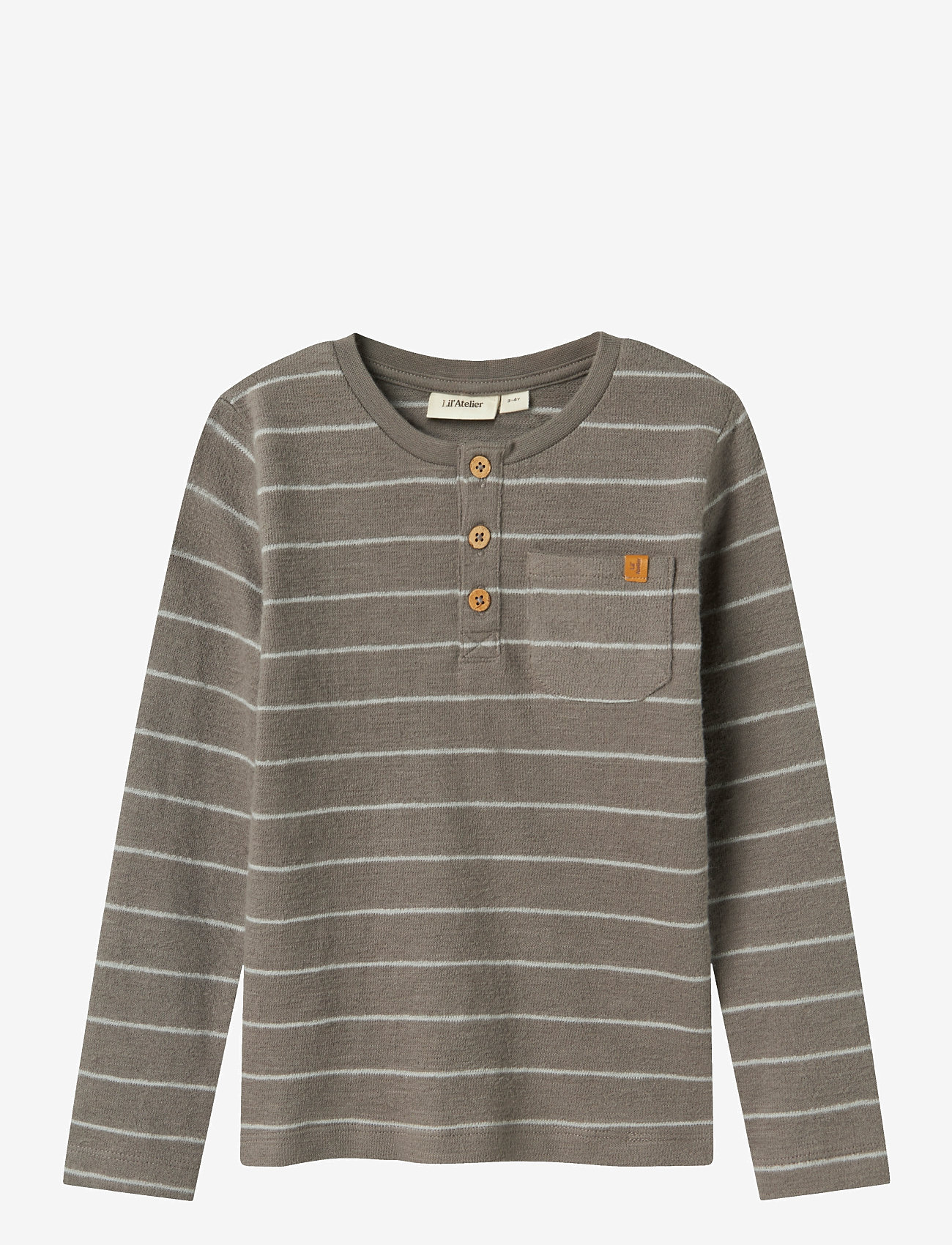 Lil'Atelier - NMMSALIM LS SLIM TOP LIL - silent storm - 0