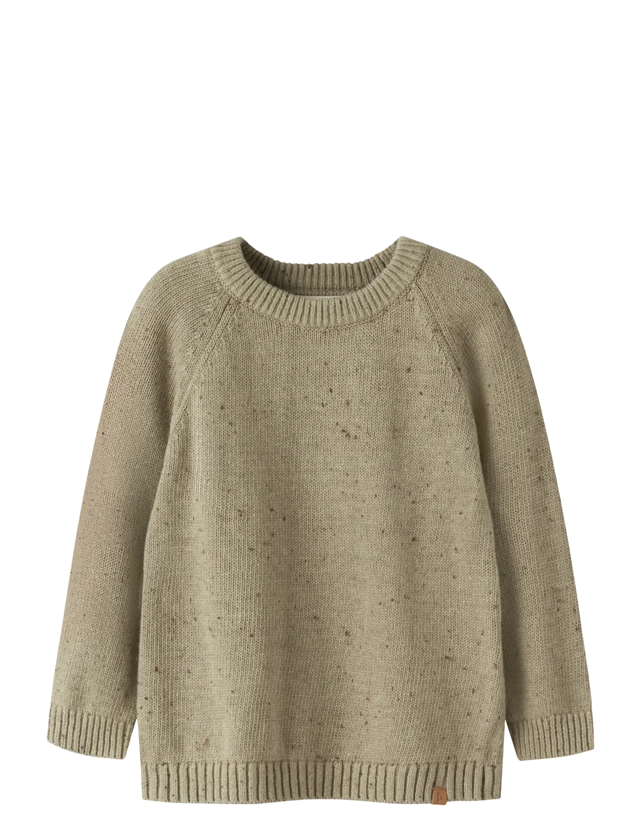 Lil'Atelier Nmngalto Fan Ls Knit Lil, 110, Khaki green, Strik > Pullovere, Børn