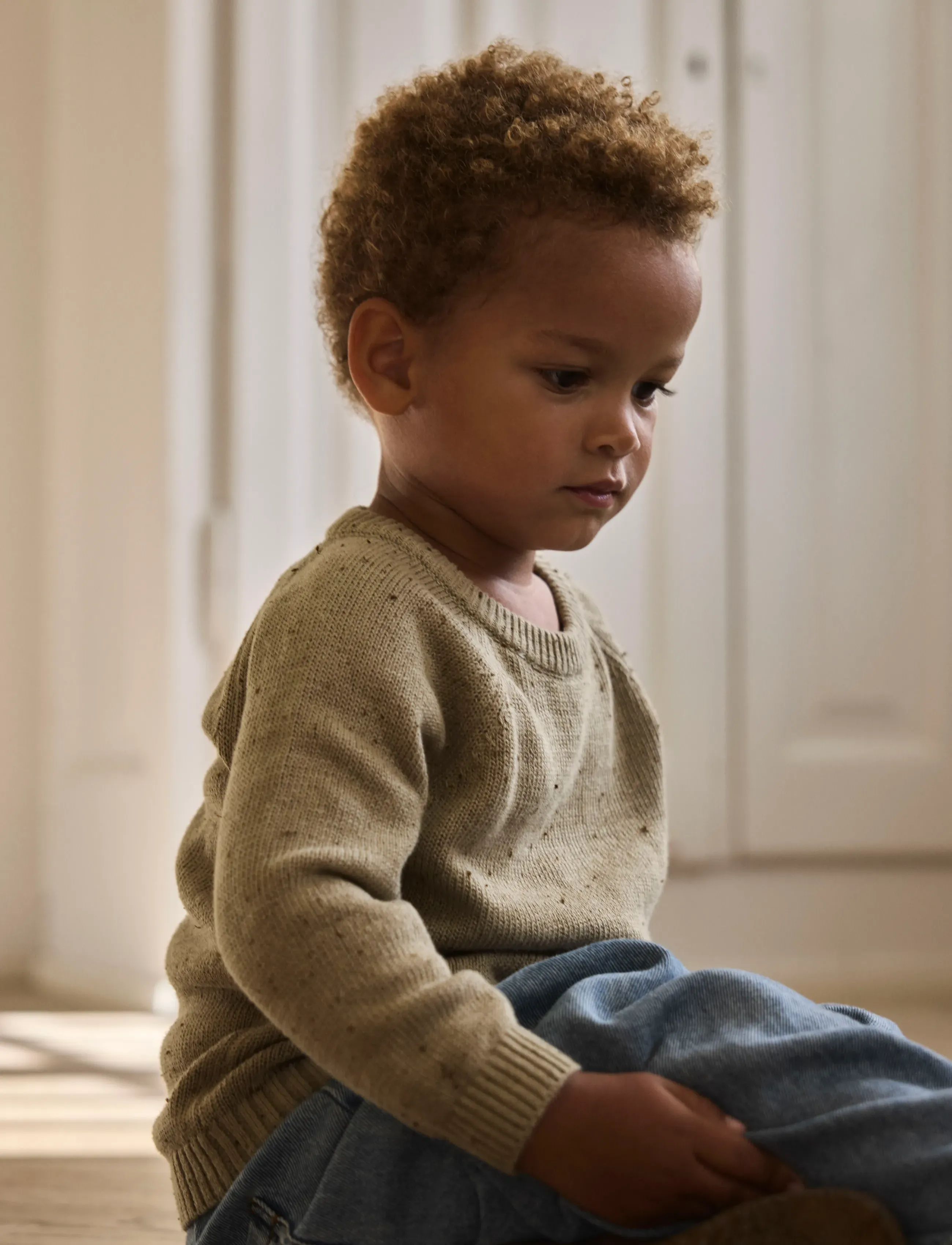 Lil'Atelier - NMNGALTO FAN LS KNIT LIL - stickade tröjor - twill - 2
