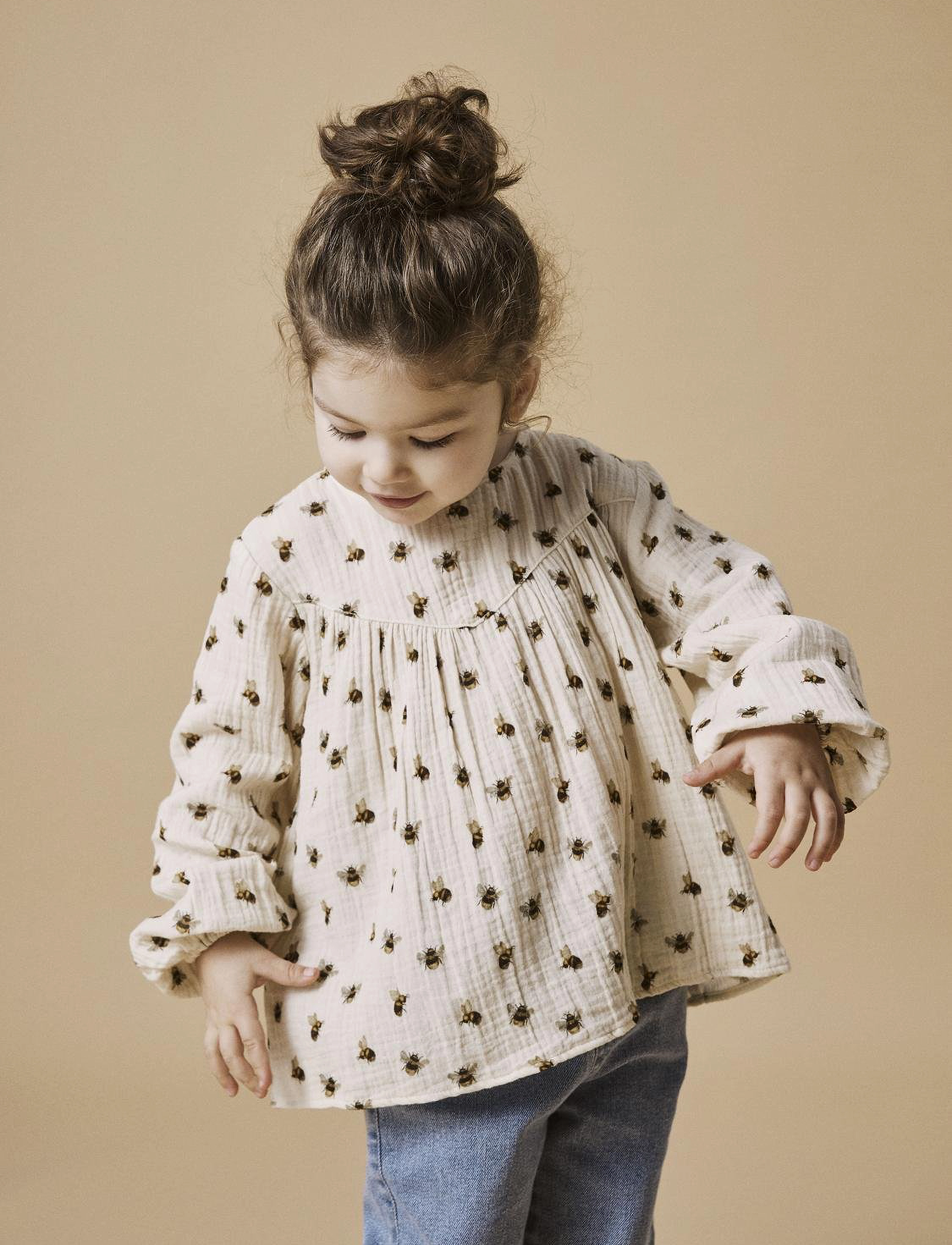 Lil'Atelier - NMFHIMLI LS LOOSE TOP LIL - turtledove - 2