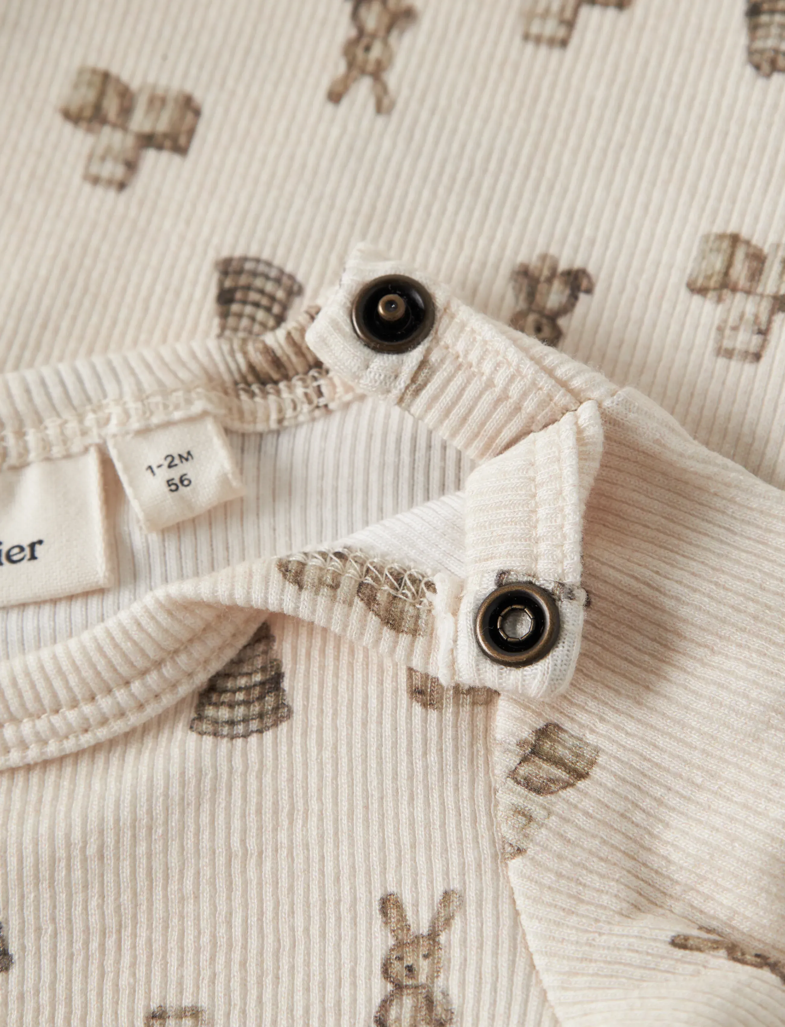 Lil'Atelier - NBNGAVO KIN LS SLIM BODY LIL - långärmade bodies - turtledove - 2