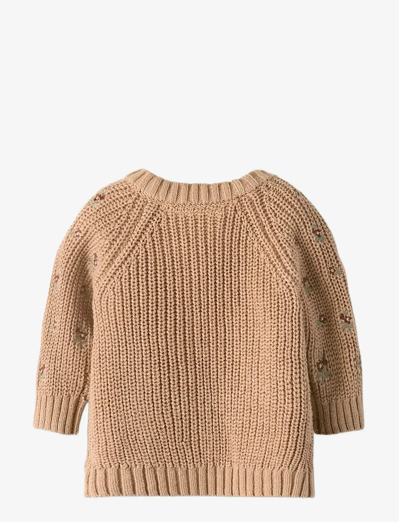 Lil'Atelier - NBFEMLEN EMB AO LS KNIT CARD LIL - koftor - roebuck - 1