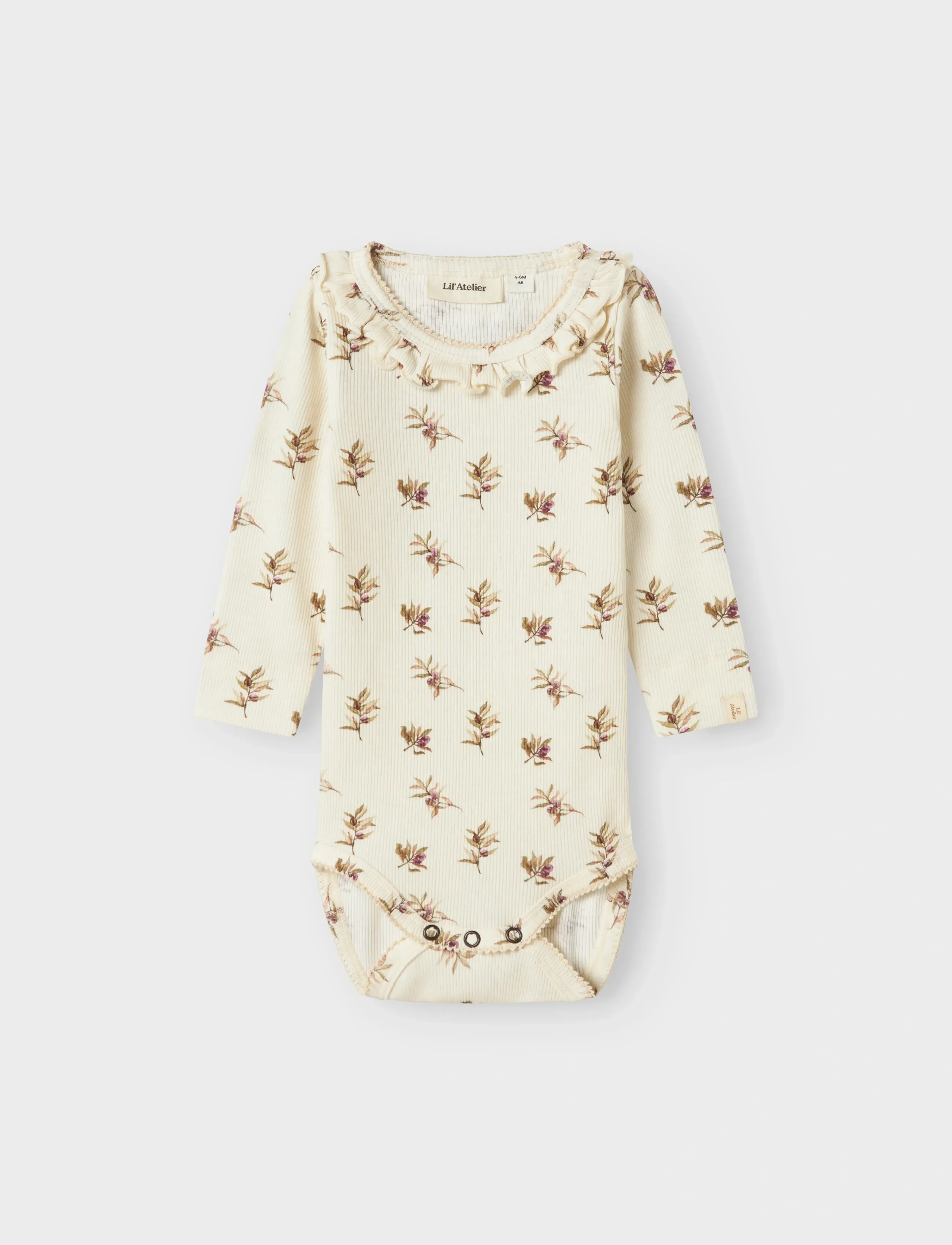 Lil'Atelier - NBFGAVO ELS LS SLIM BODY LIL - turtledove - 2