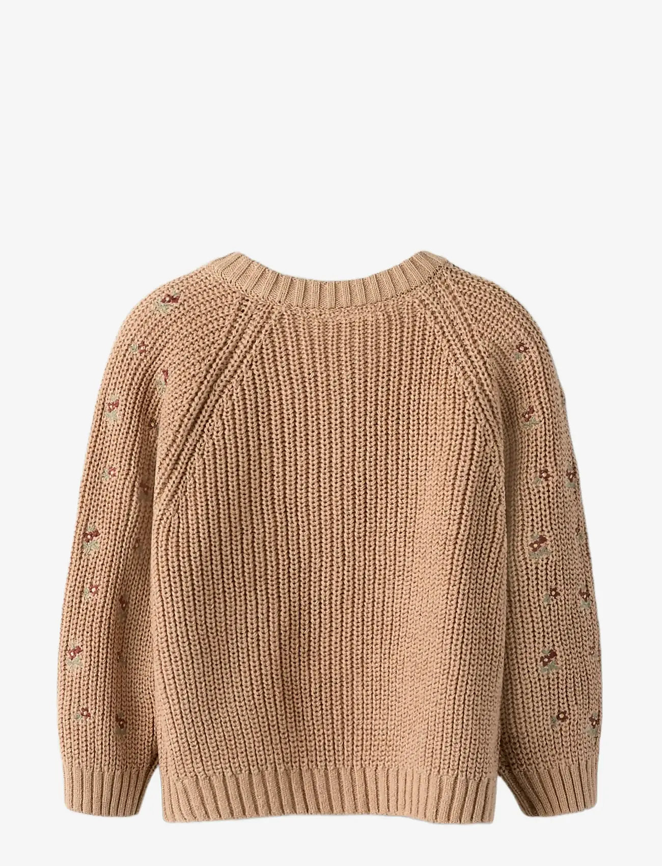 Lil'Atelier - NMFEMLEN EMB AO LS KNIT CARD LIL - cardigans - roebuck - 2