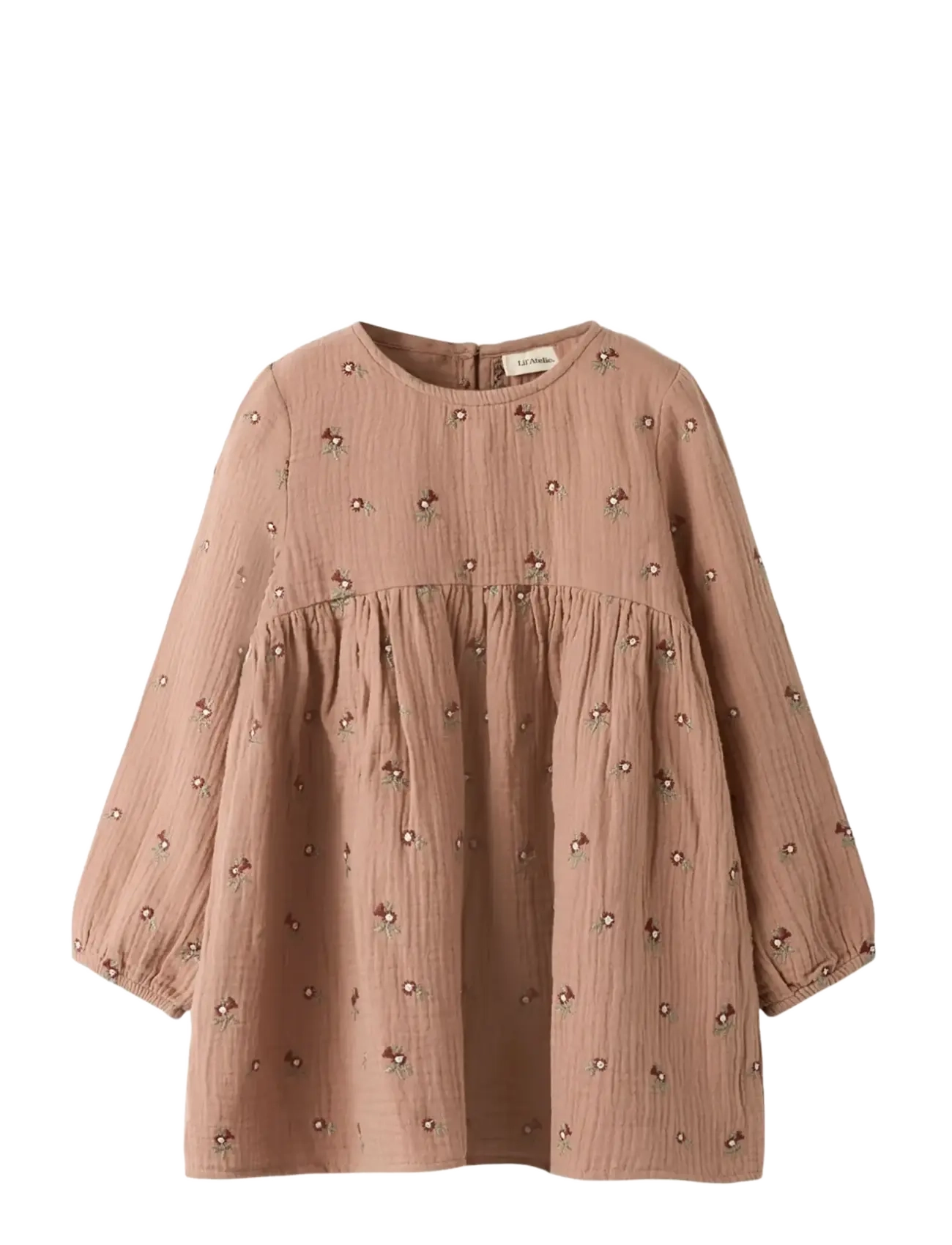 Lil'Atelier NMFTAMINA LS LOOSE DRESS LIL - Kjoler - ROEBUCK / brown
