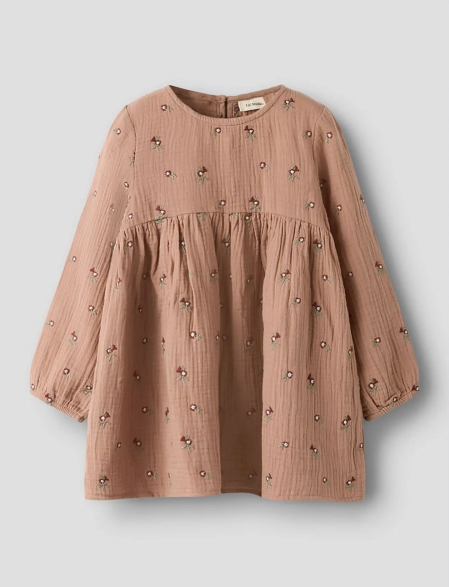 Lil'Atelier - NMFTAMINA LS LOOSE DRESS LIL - roebuck - 2