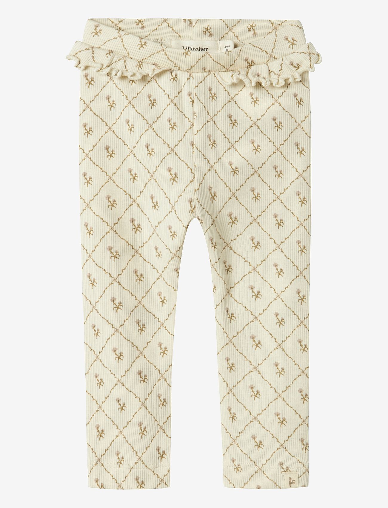 Lil'Atelier - NBFGAGO KEF SLIM LEGGING LIL - timpės - turtledove - 0