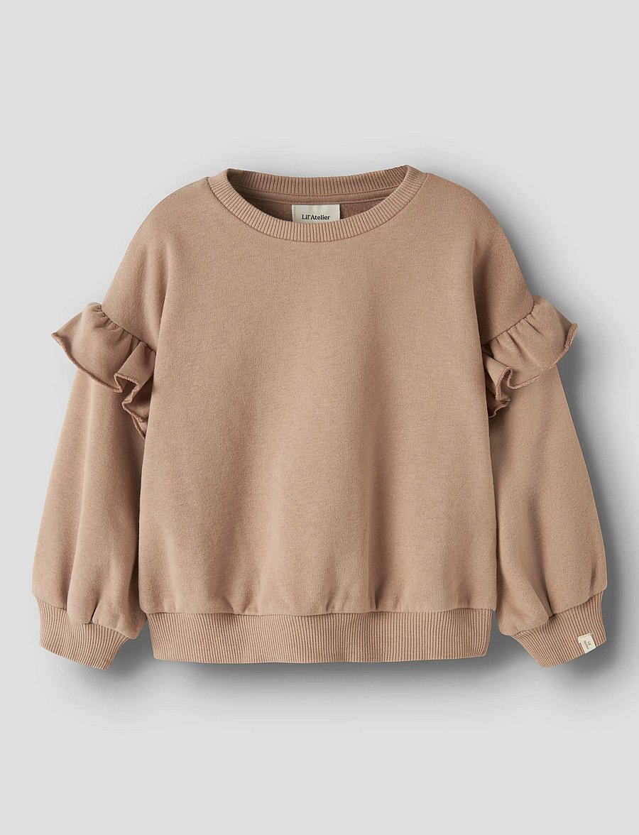 Lil'Atelier - NMFILONDON RES LS RLX SWEAT BRU LIL - sweatshirts - roebuck - 0