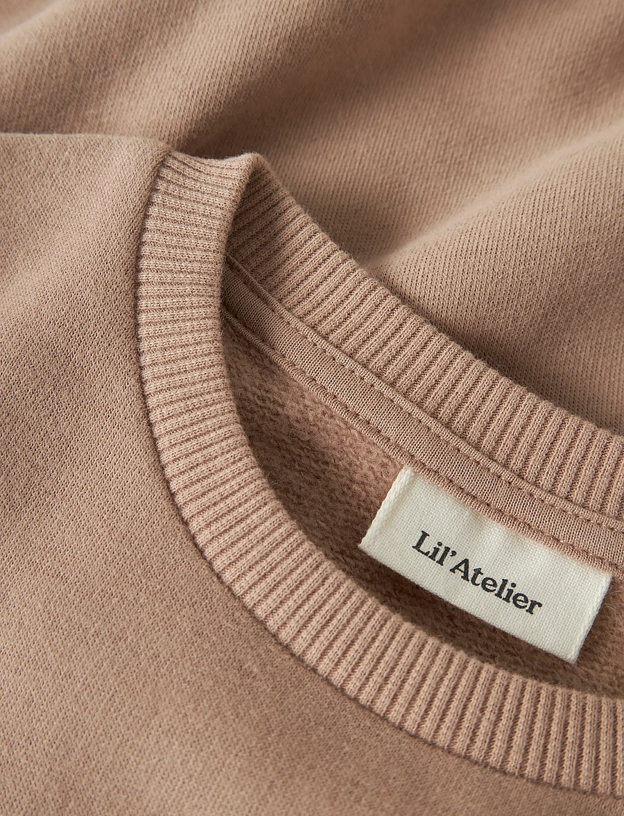 Lil'Atelier - NMFILONDON RES LS RLX SWEAT BRU LIL - sweatshirts - roebuck - 3