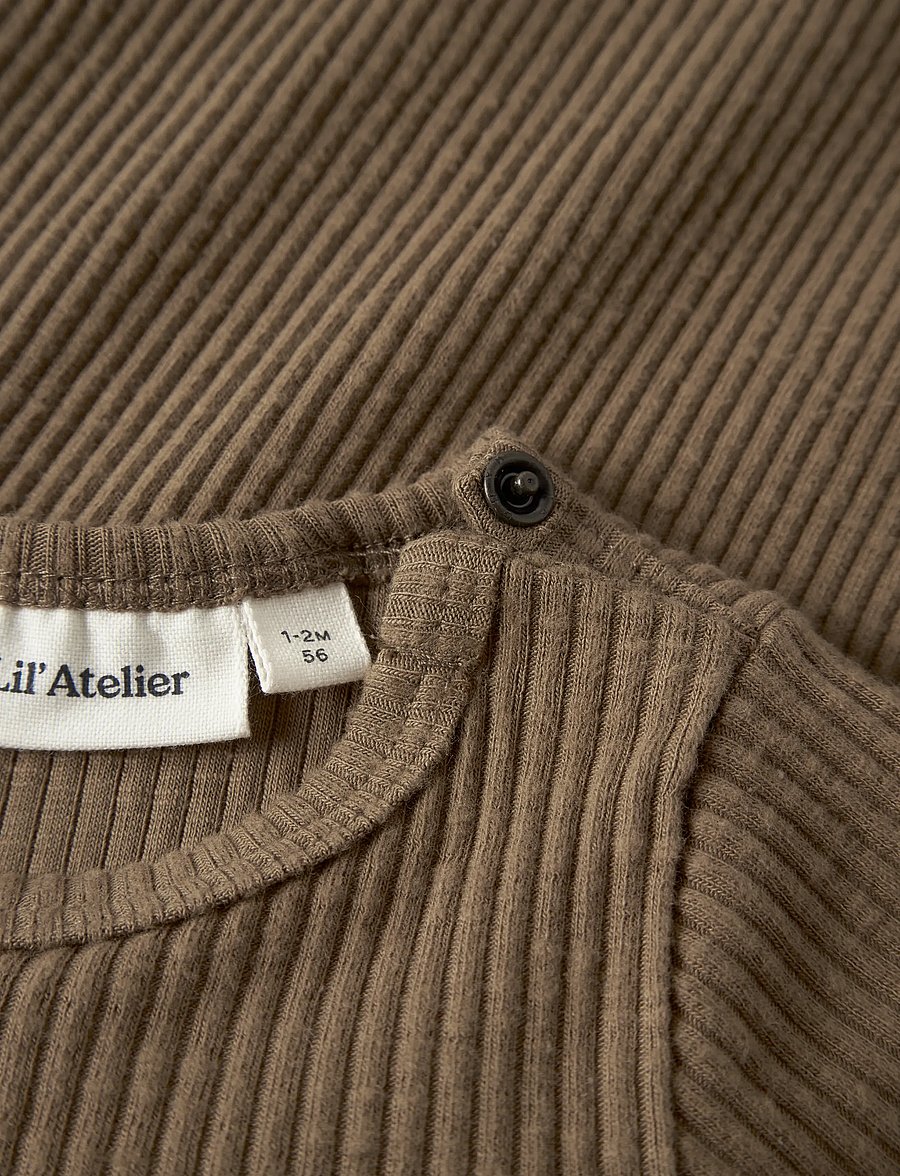 Lil'Atelier - NBMRAJO MAB LS SLIM BODY LIL - langärmelige bodys - kangaroo - 2