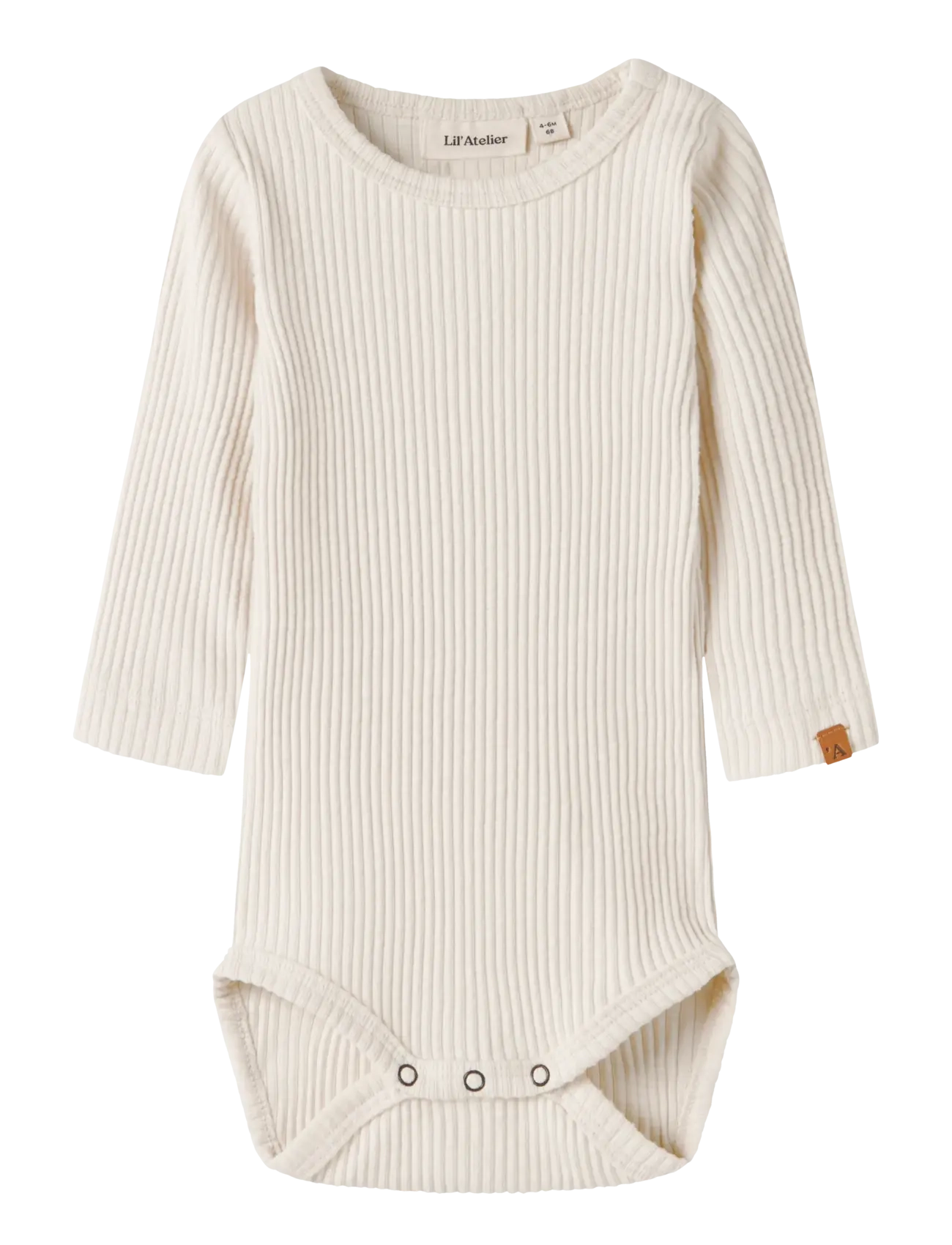 Lil'Atelier Nbmrajo Mab Ls Slim Body Lil, 56, Cream, Bodys > Langærmede, Børn