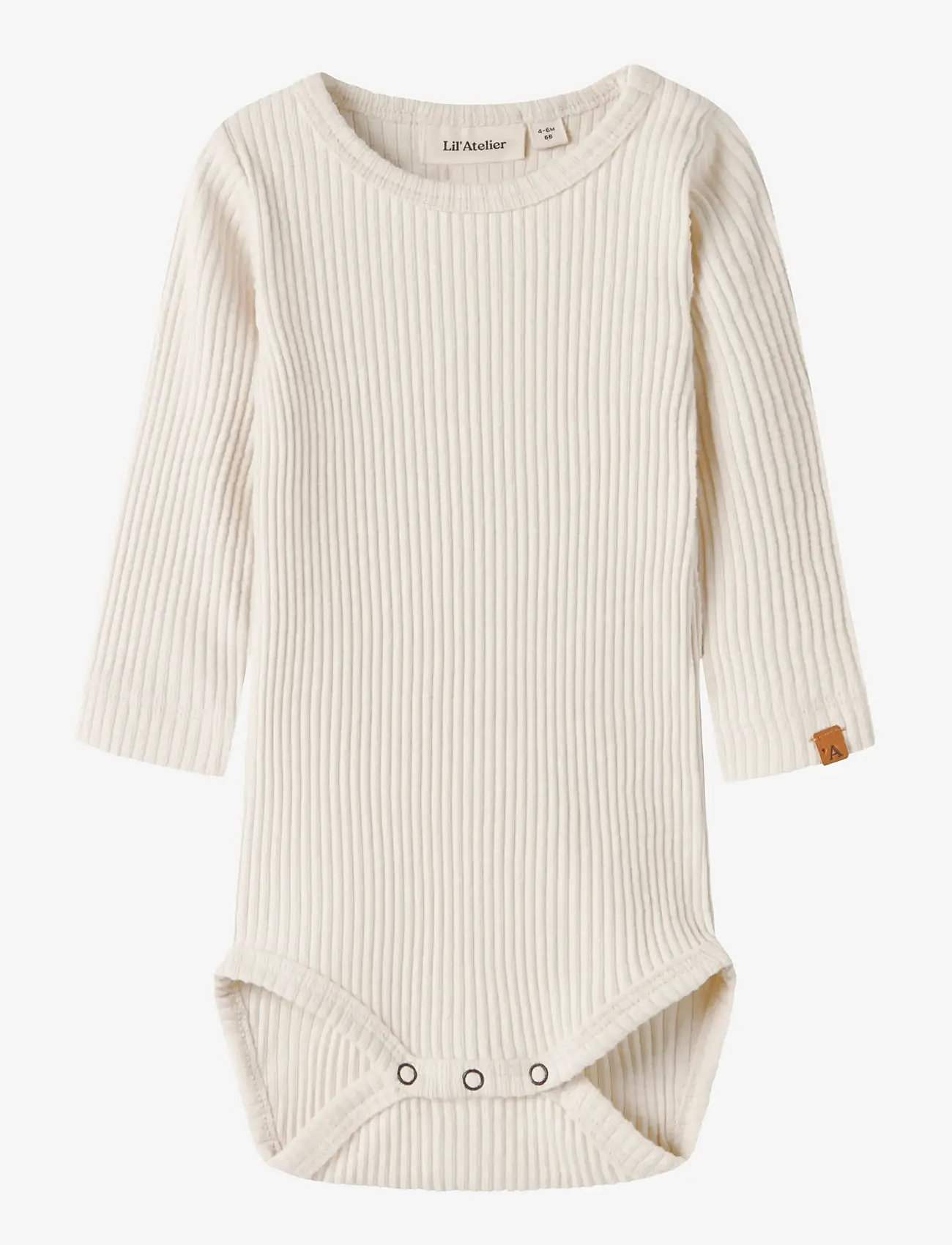 Lil'Atelier - NBMRAJO MAB LS SLIM BODY LIL - pitkähihaiset bodyt - turtledove - 0