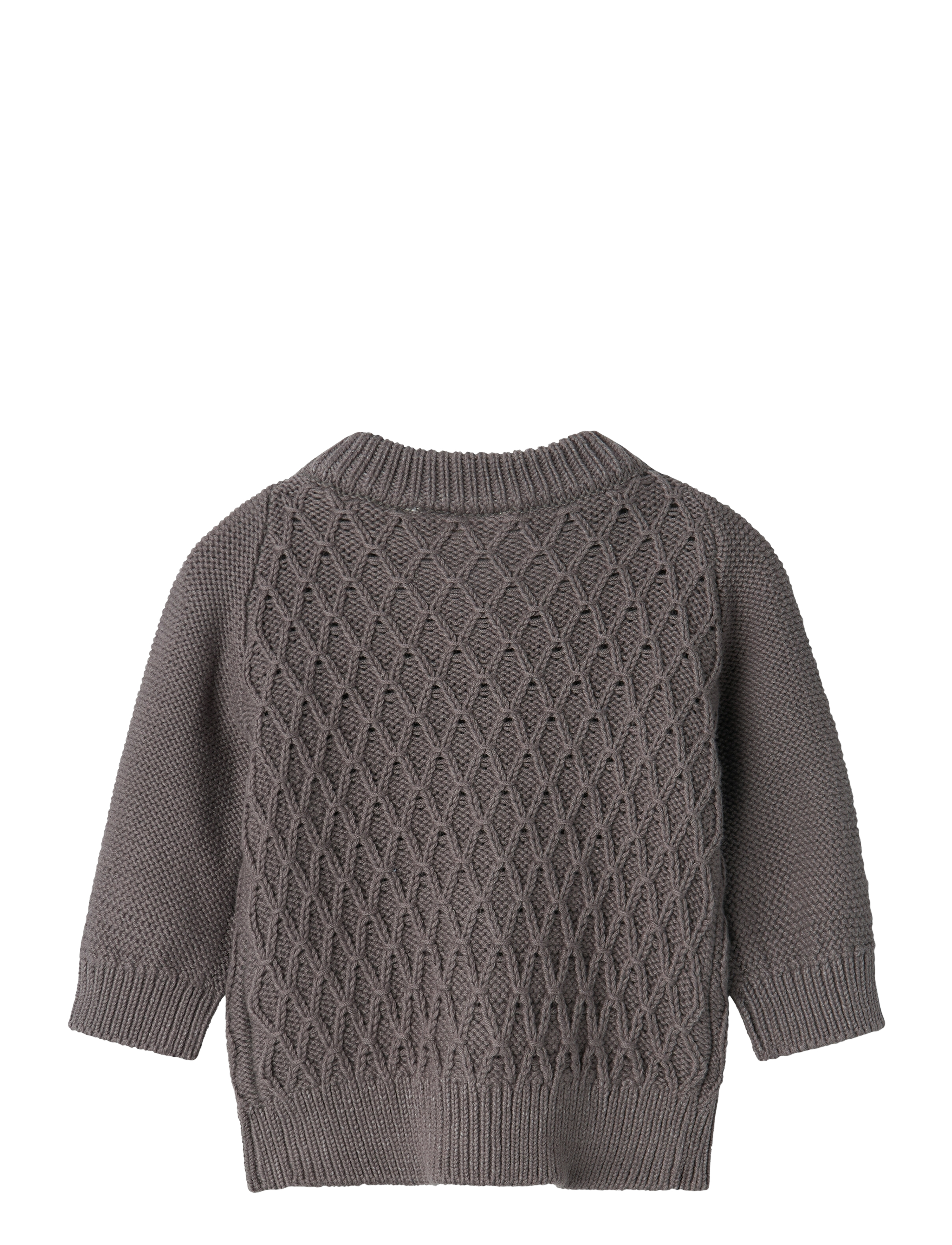 Lil'Atelier - NBMTOBIE LS KNIT CARD LIL - pewter - 1