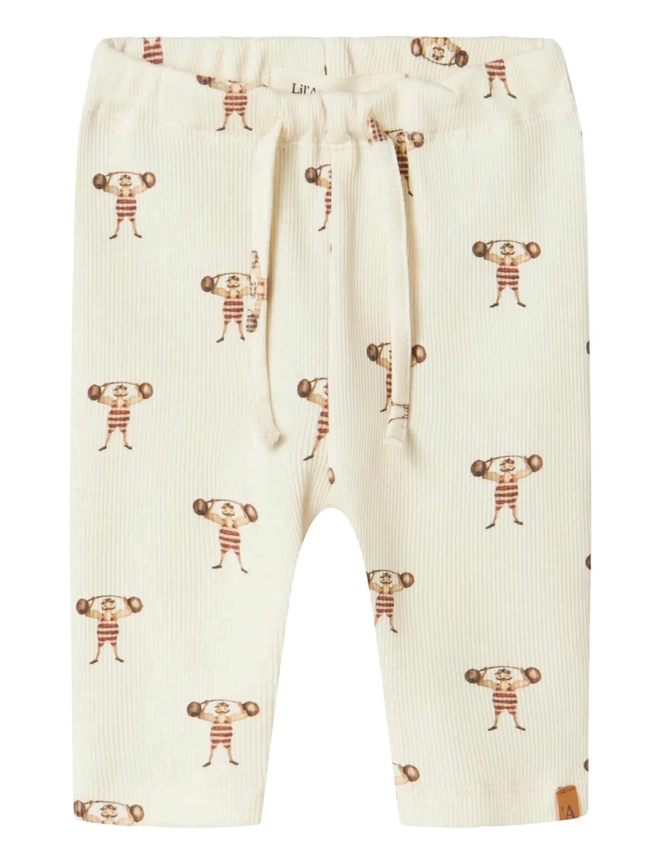 Lil'Atelier NBMGAVO ERT LOOSE PANT LIL - Tøj - TURTLEDOVE / cream