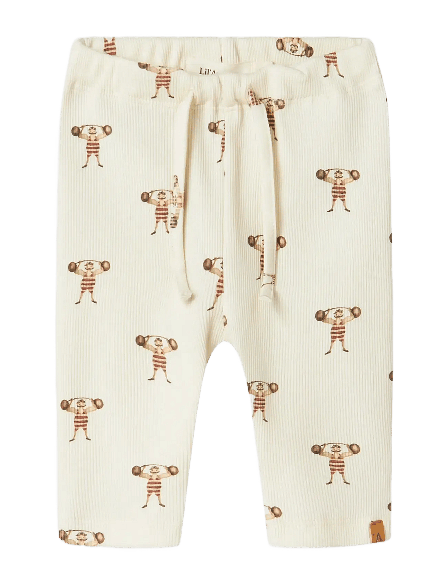 Lil'Atelier - NBMGAVO ERT LOOSE PANT LIL - beebipüksid - turtledove - 2